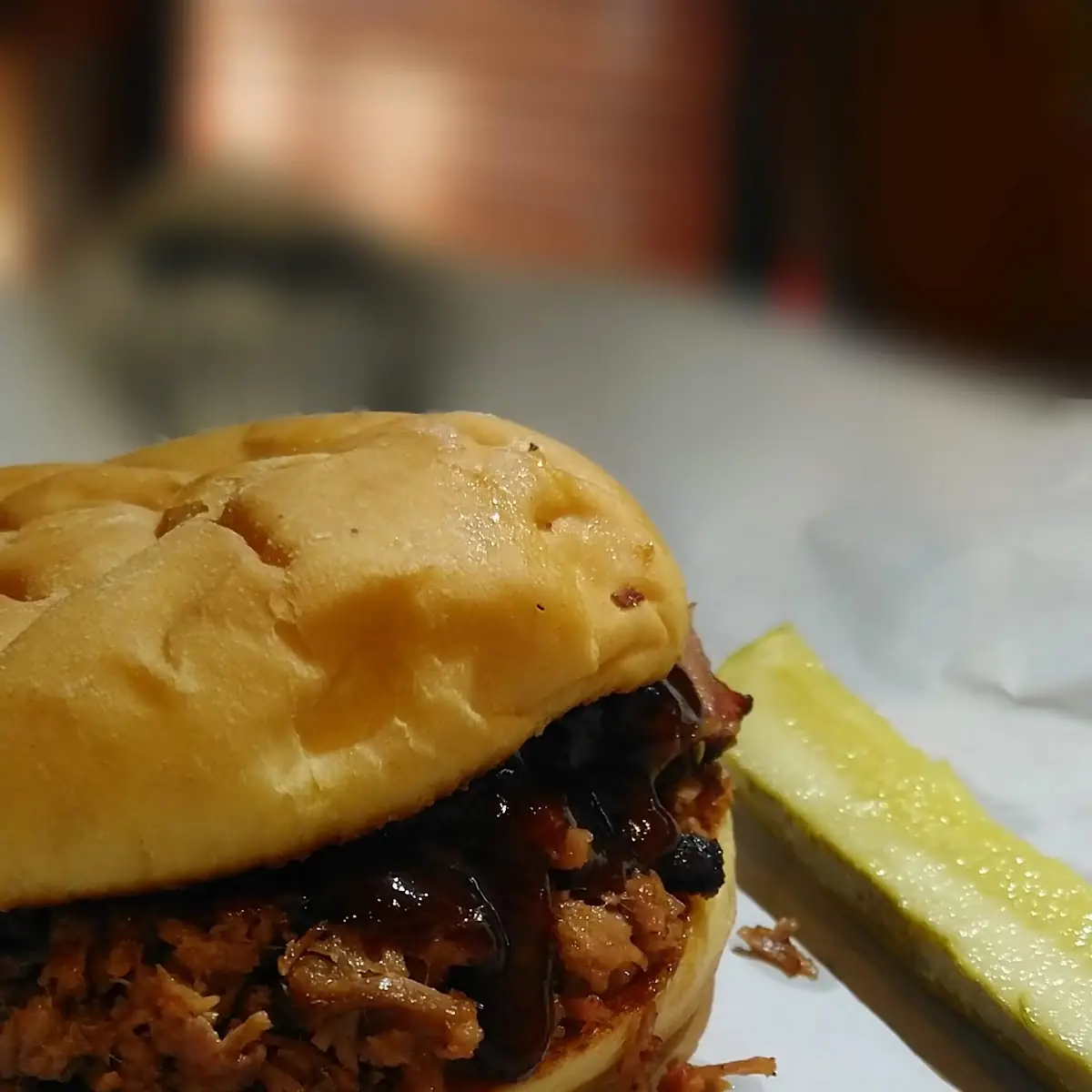 Chopped Brisket Sandwich