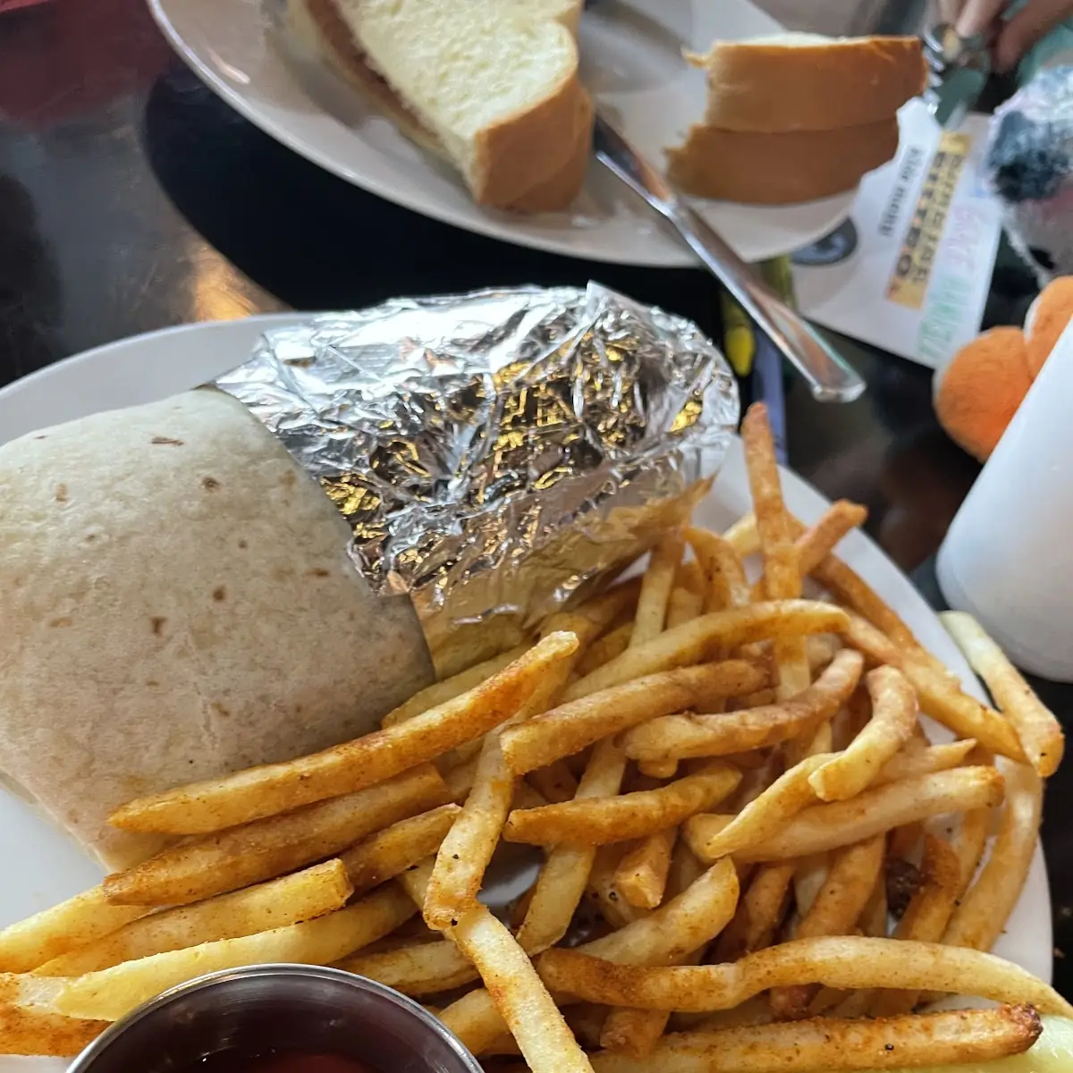 Chicken Philly and Fries