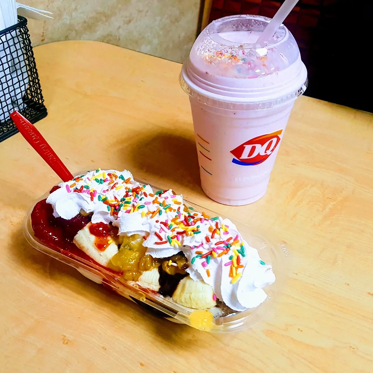 Banana Split Blizzard Treat