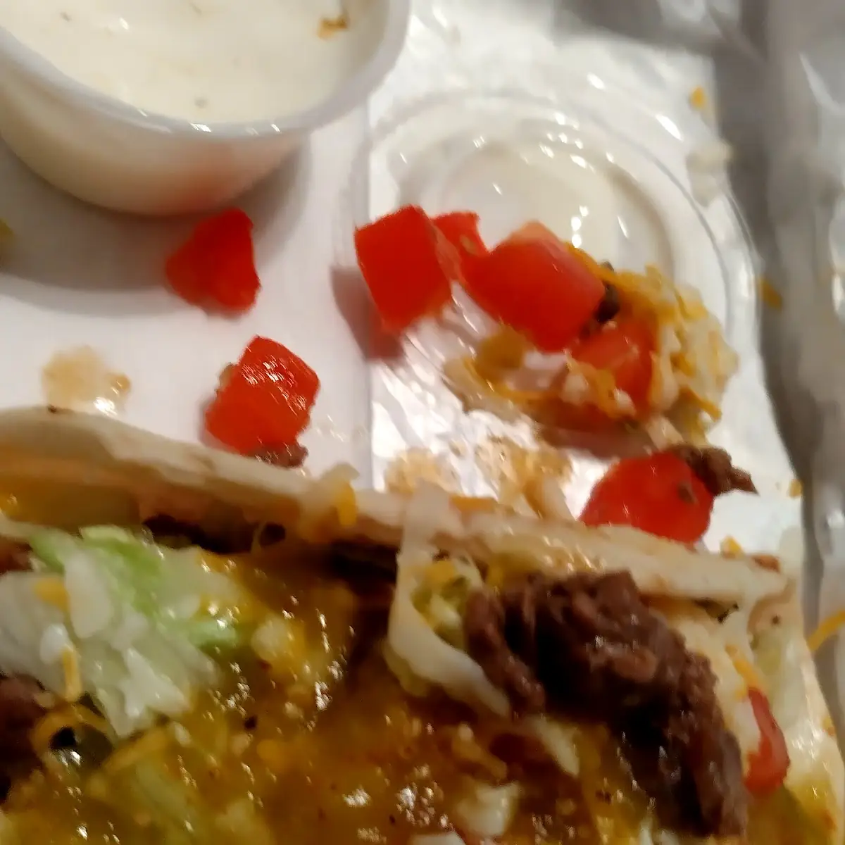 3 Taco Combo Steak with Sour Cream