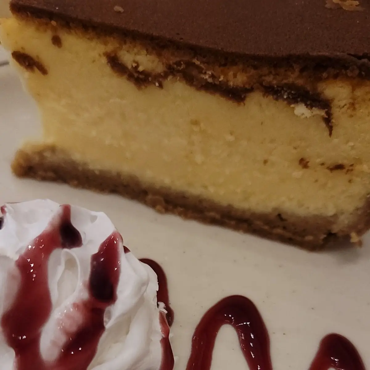 New York Style Cheesecake Slice