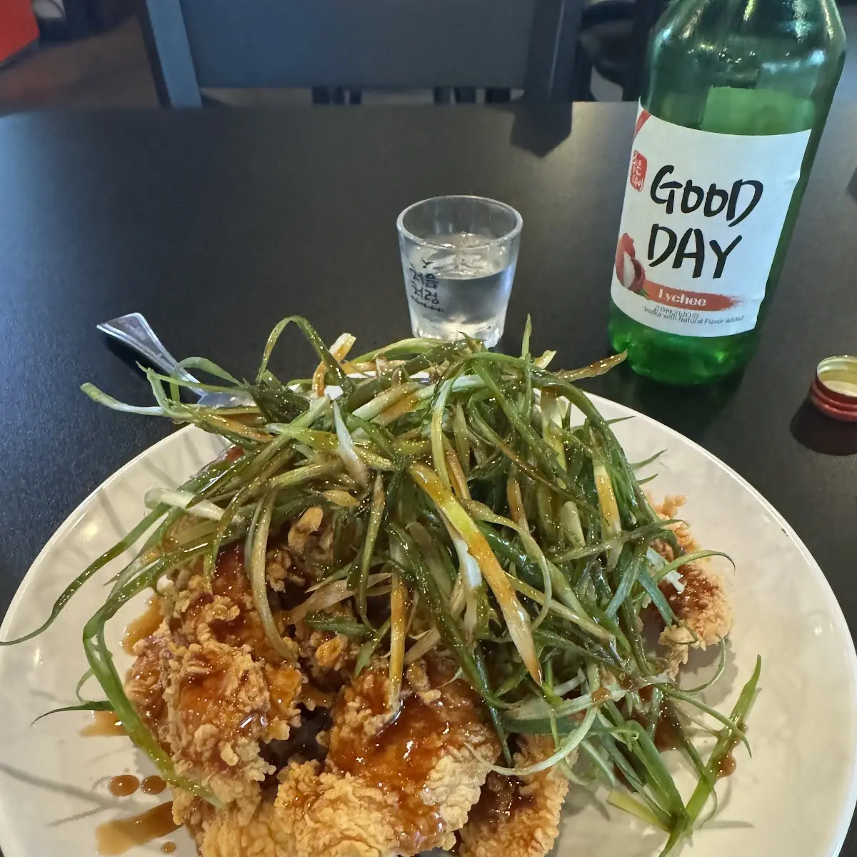 Soy Garlic Chicken and Soju
