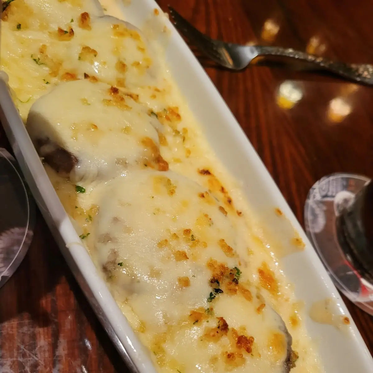 White Cheddar Stuffed Mushrooms