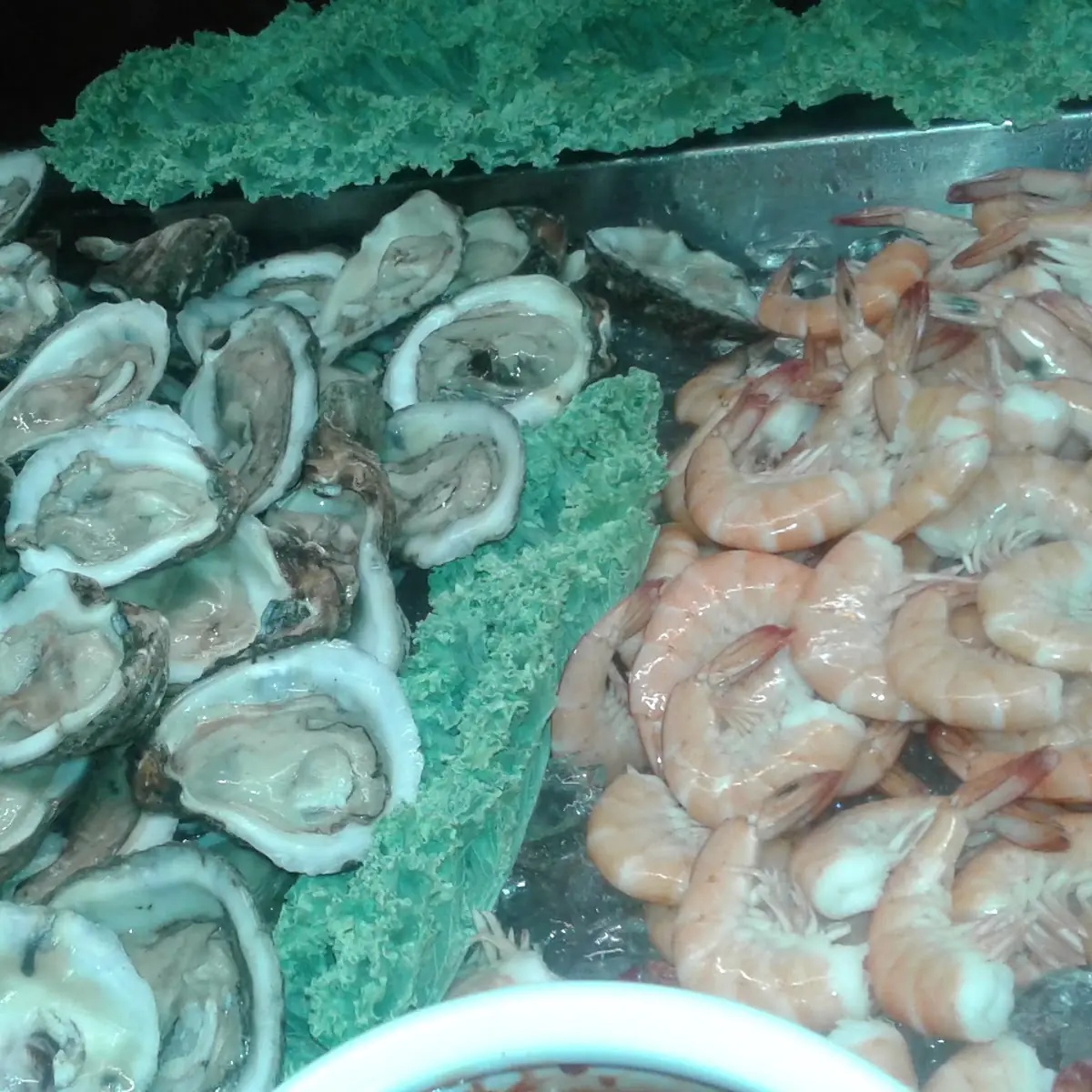Raw Oyster Half Cocktail Shrimp