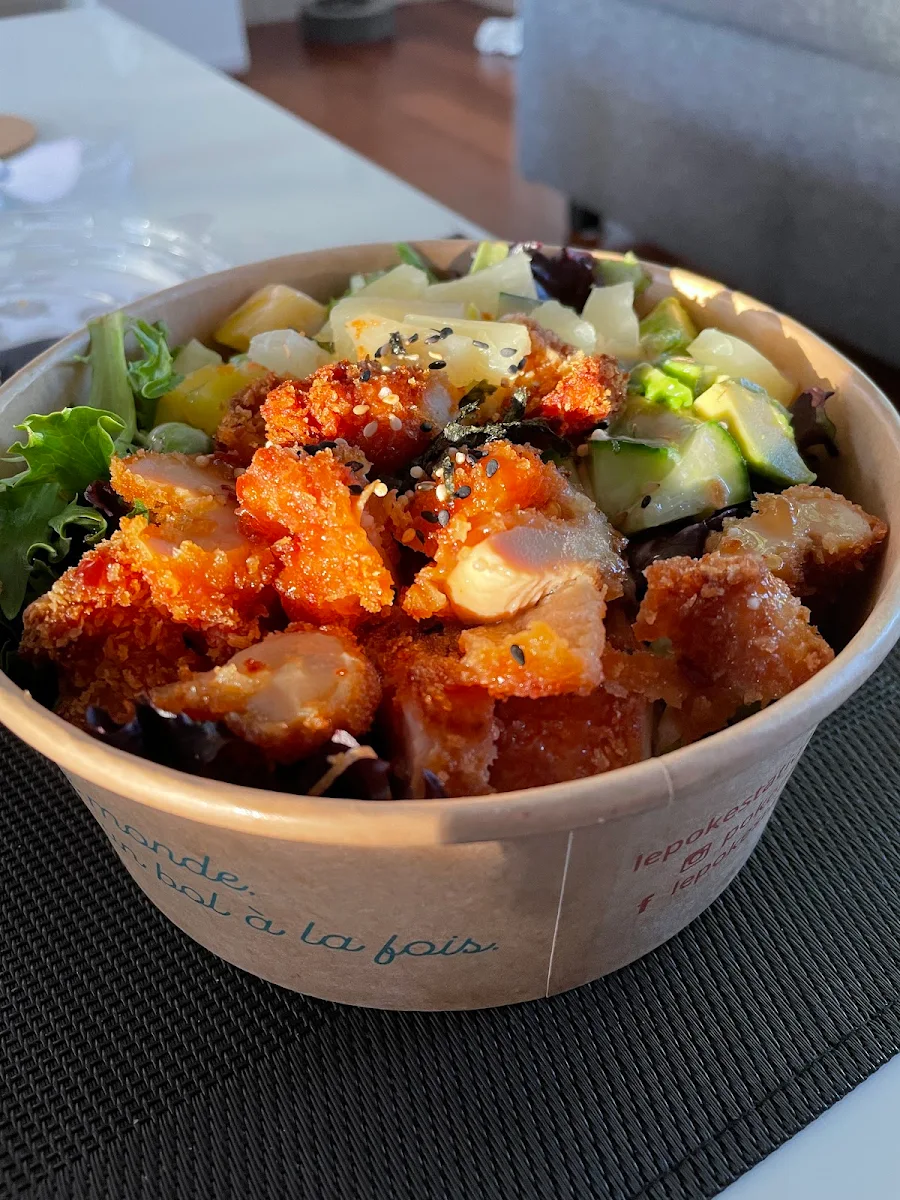 Poké Bowl Poulet Frit, Le Poké Station (St-Bruno)