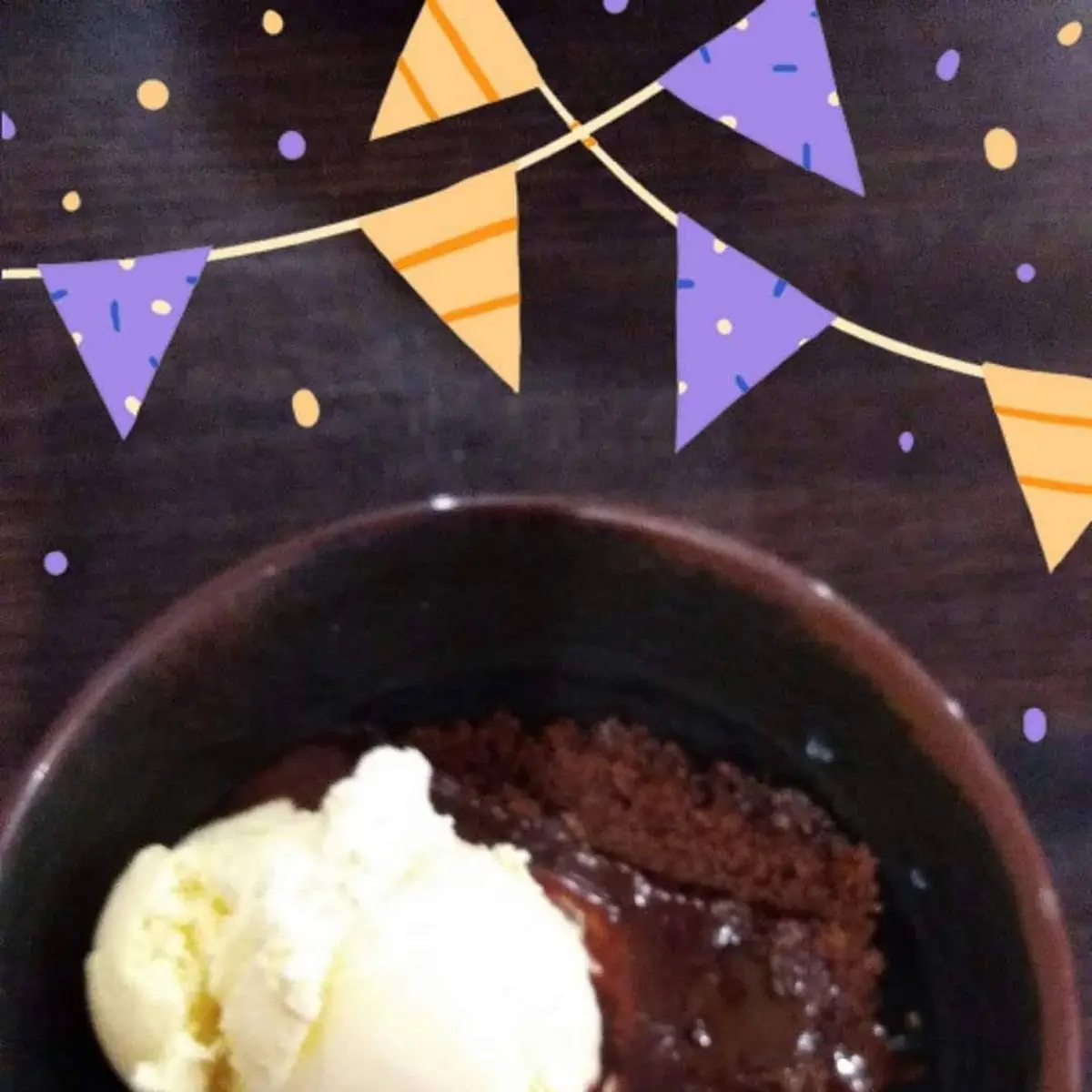 Warm Chocolate Sheet Cake & Ice Cream