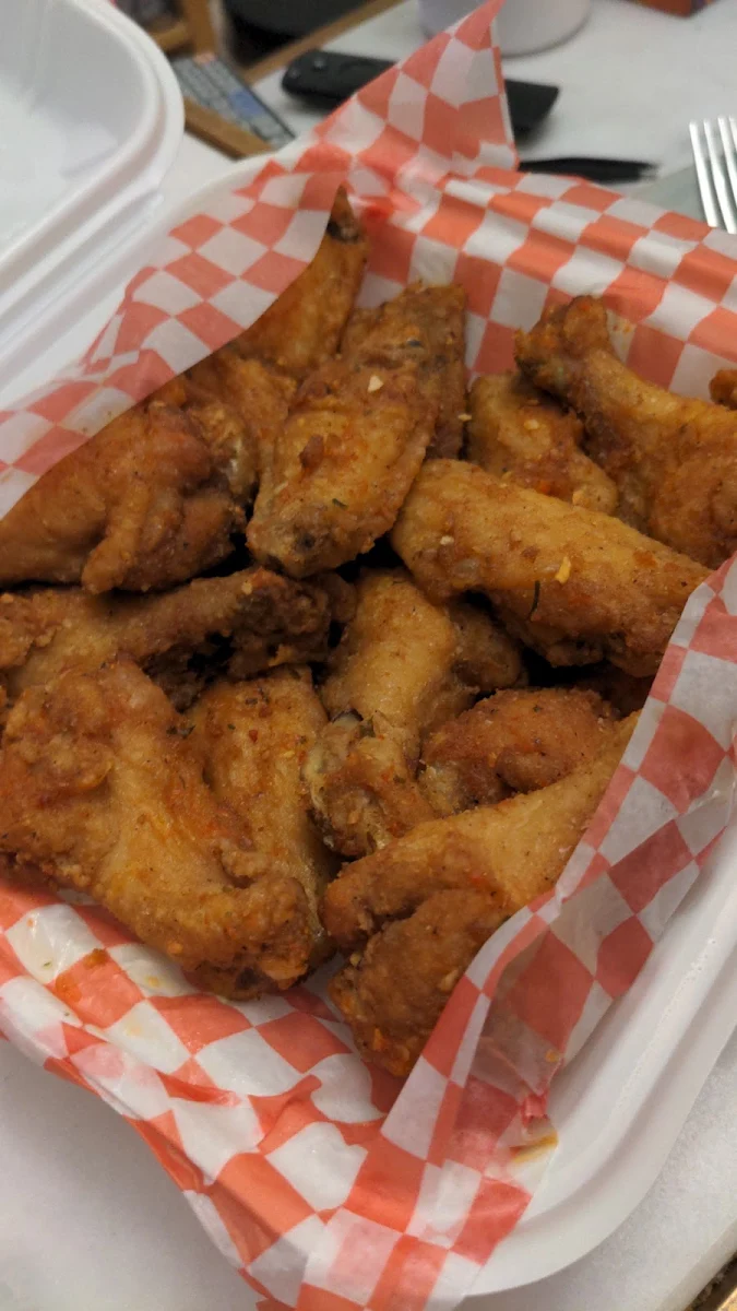 Boneless Breaded Wings & Fries