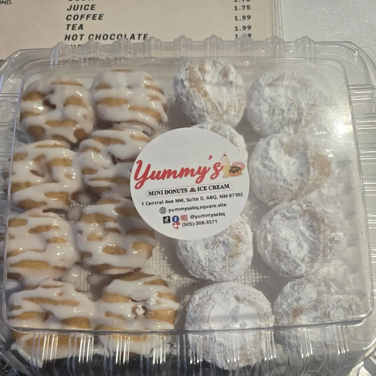 Glazed Donuts and Powder Donuts