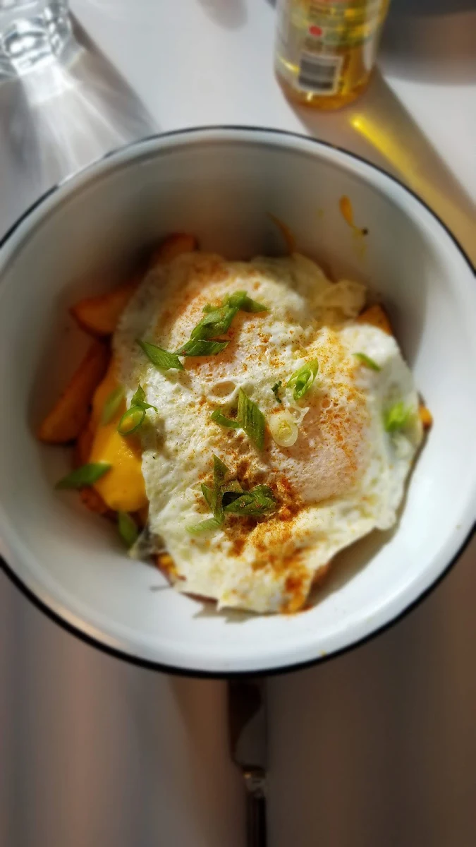 Eggshop Poutine, Connie & John's Roof Top Patio