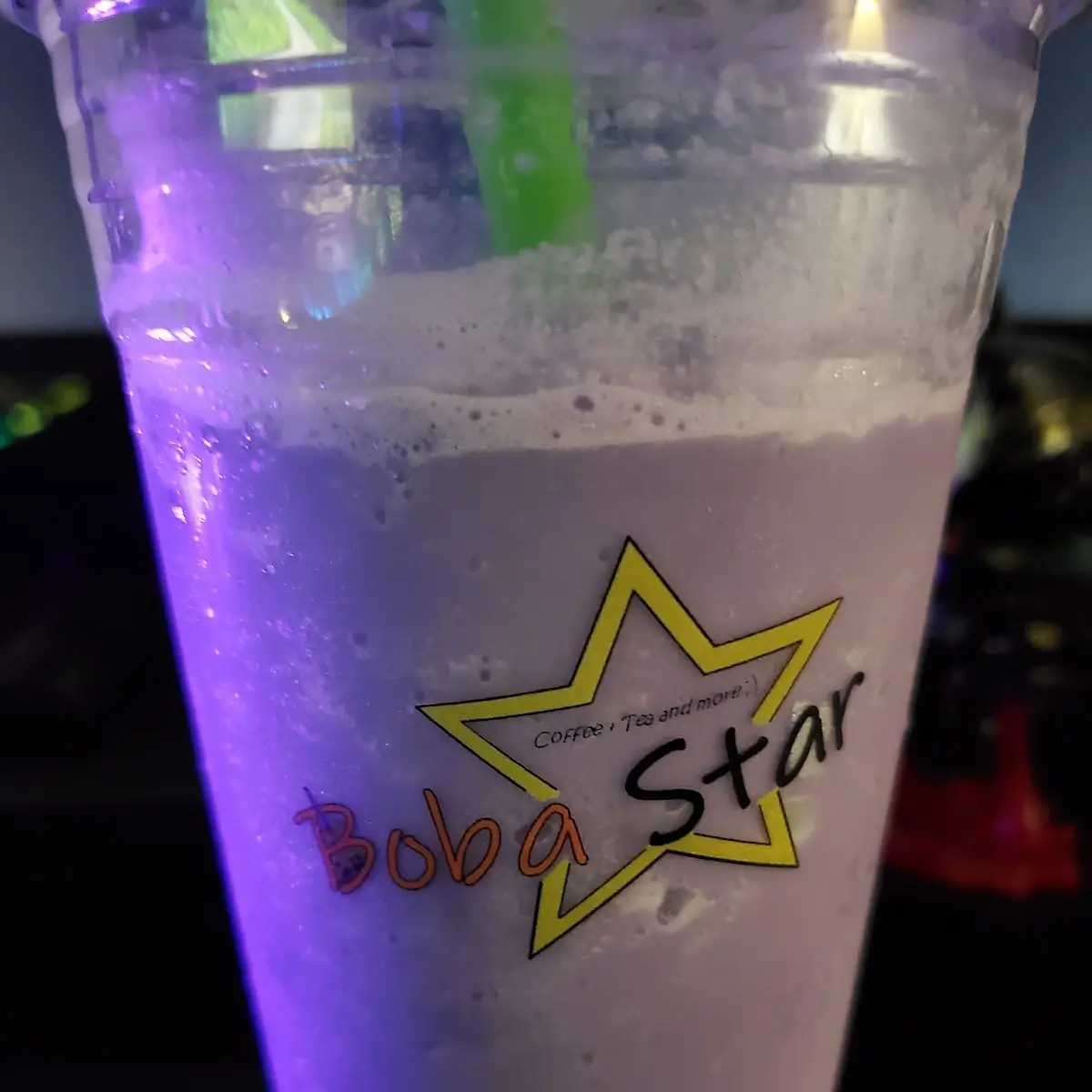 Taro Slush with Boba