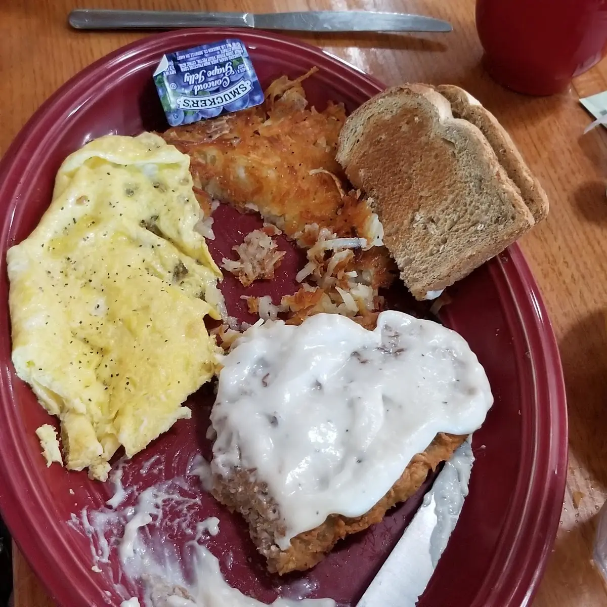 Chicken Fried Steak and Eggs