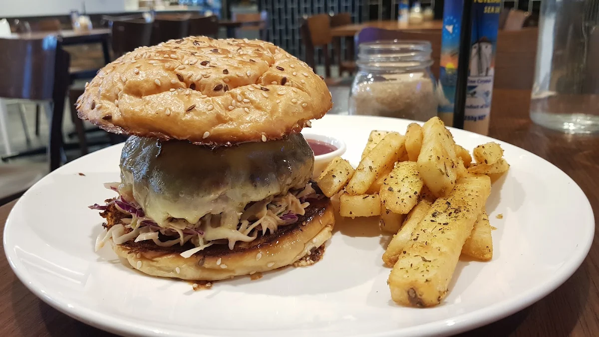 Beef Burger with Onion Relish