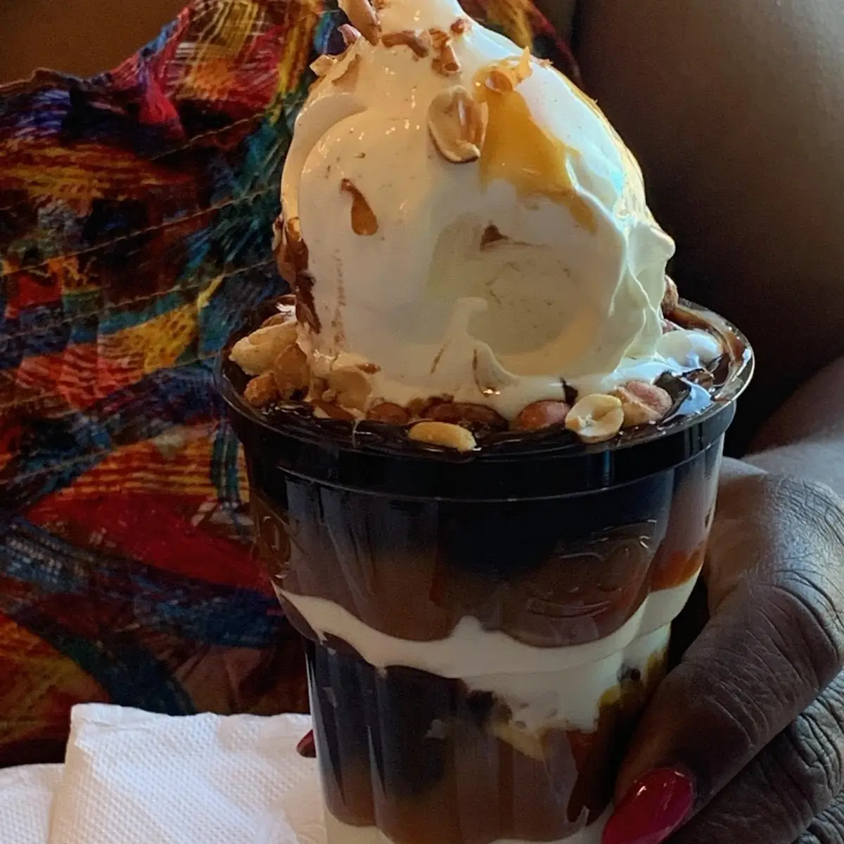 Peanut Buster Parfait with Carmel