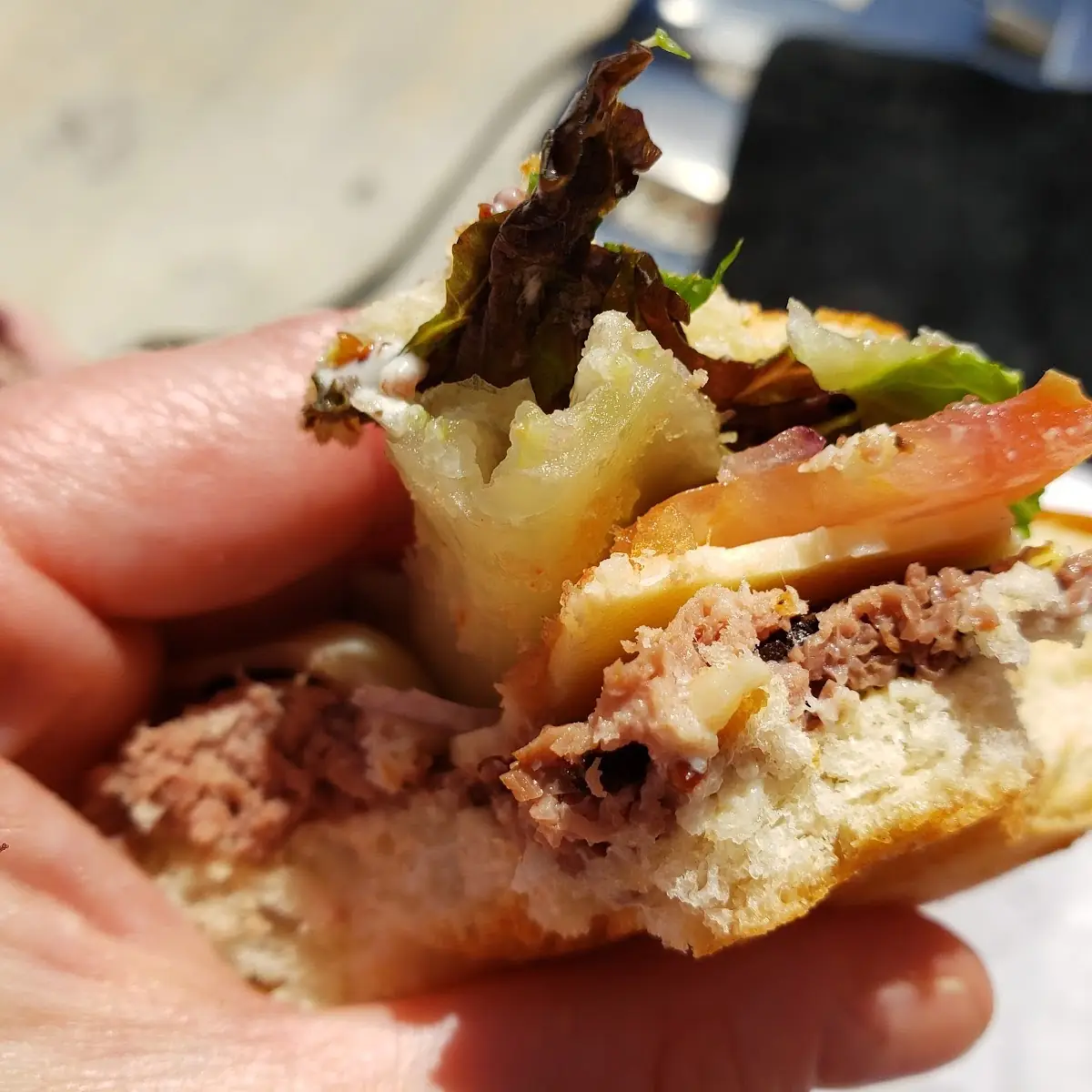 Cold Roast Beef on Ciabatta