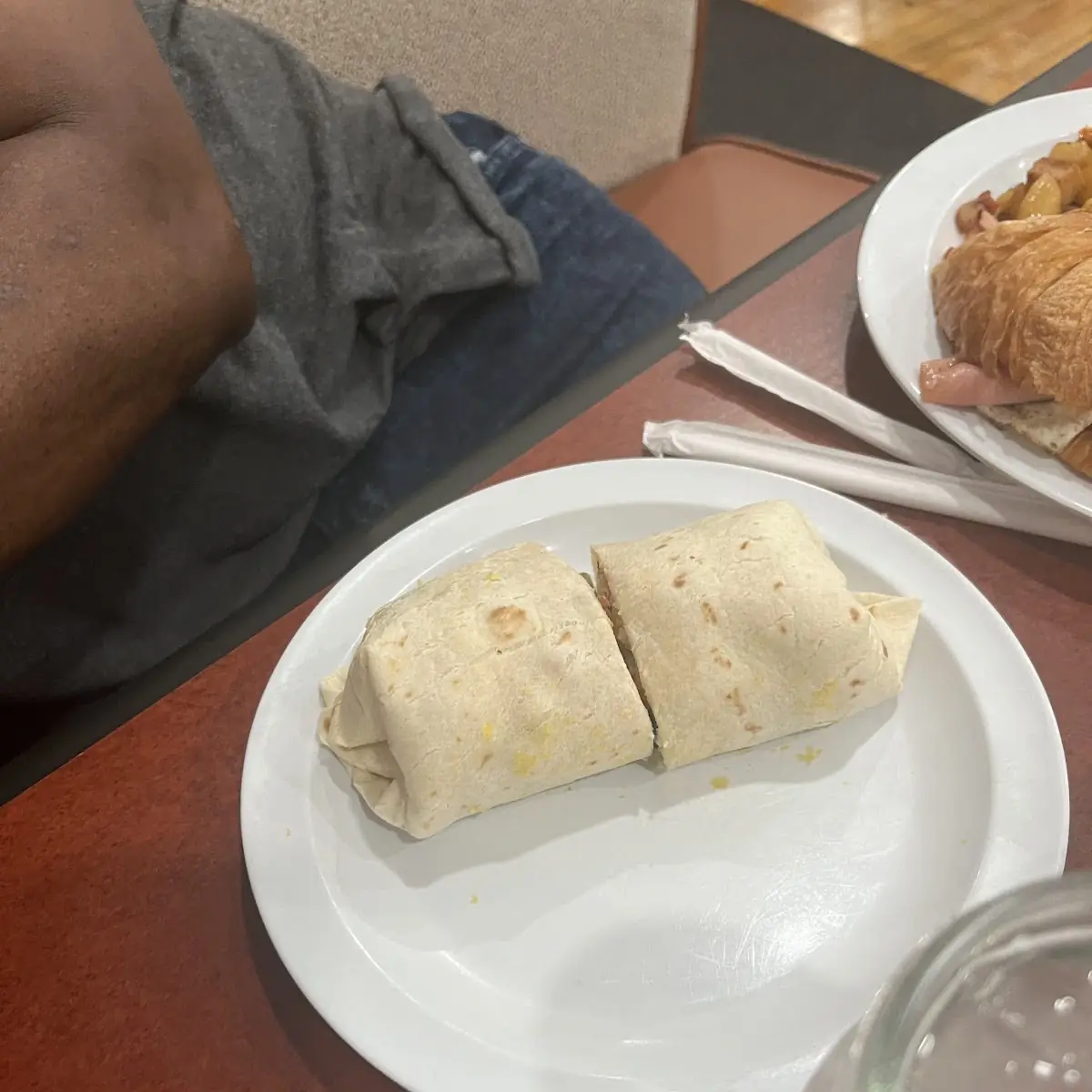 Breakfast Burrito w 1 Cake