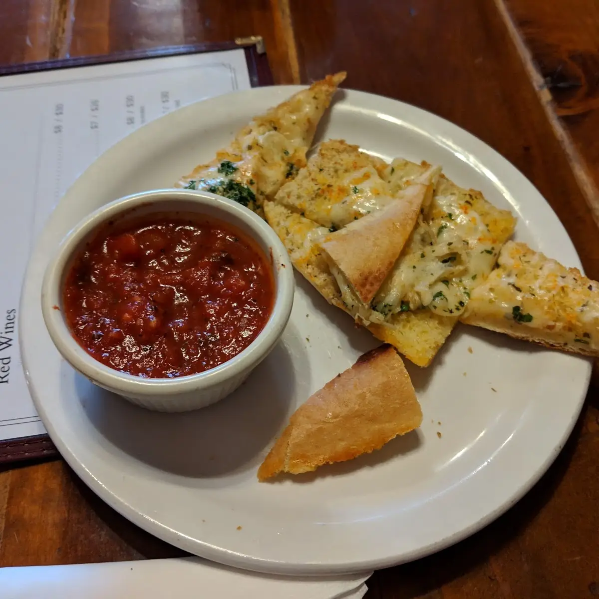 Garlic Cheese Bread with Marinara Dipping Sauce