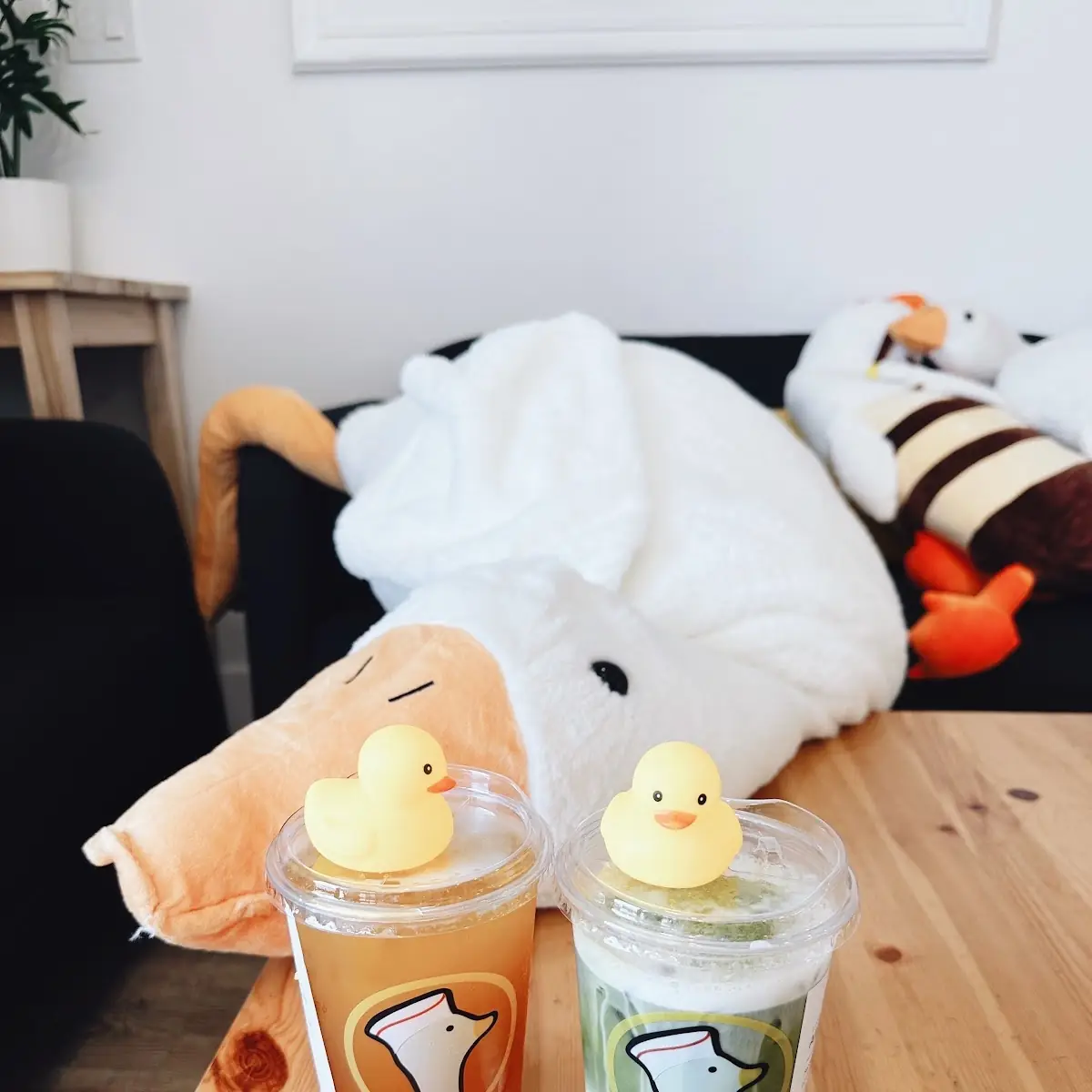 Mango Fruit Tea with Lychee Jelly