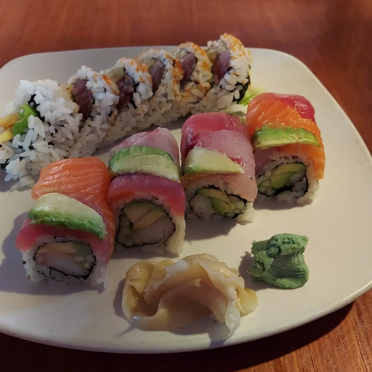 Lobster Tail Roll and Rainbow Roll