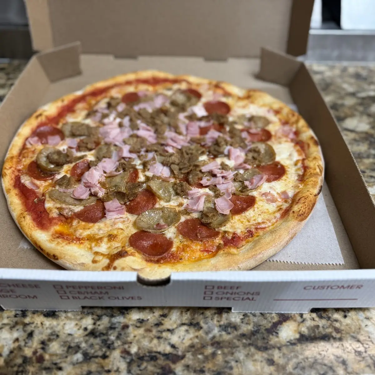 Extra Cheese and Pepperoni Pizza