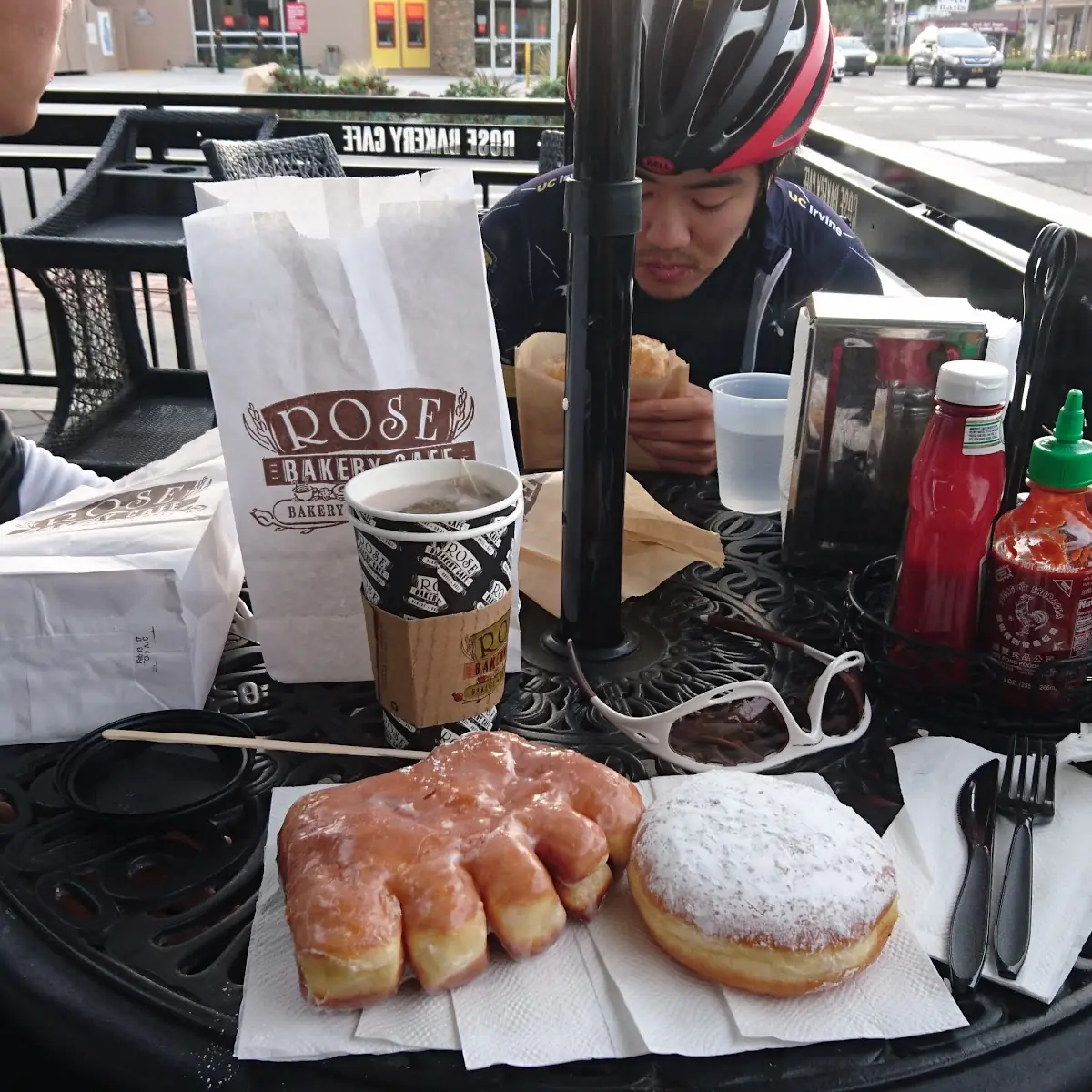 Glazed Bear Claw and Jelly Filled Donut