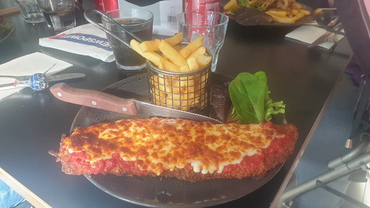 Beef Snitty Parm, Cafe Beach Pit