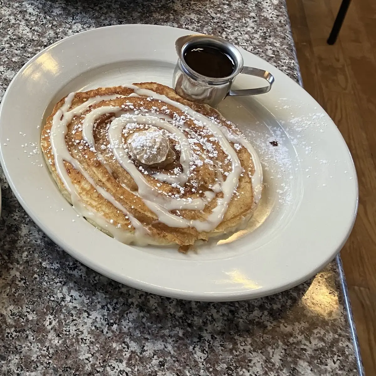 Aurdey's Cinnamon Roll or Apple Pie Pancakes