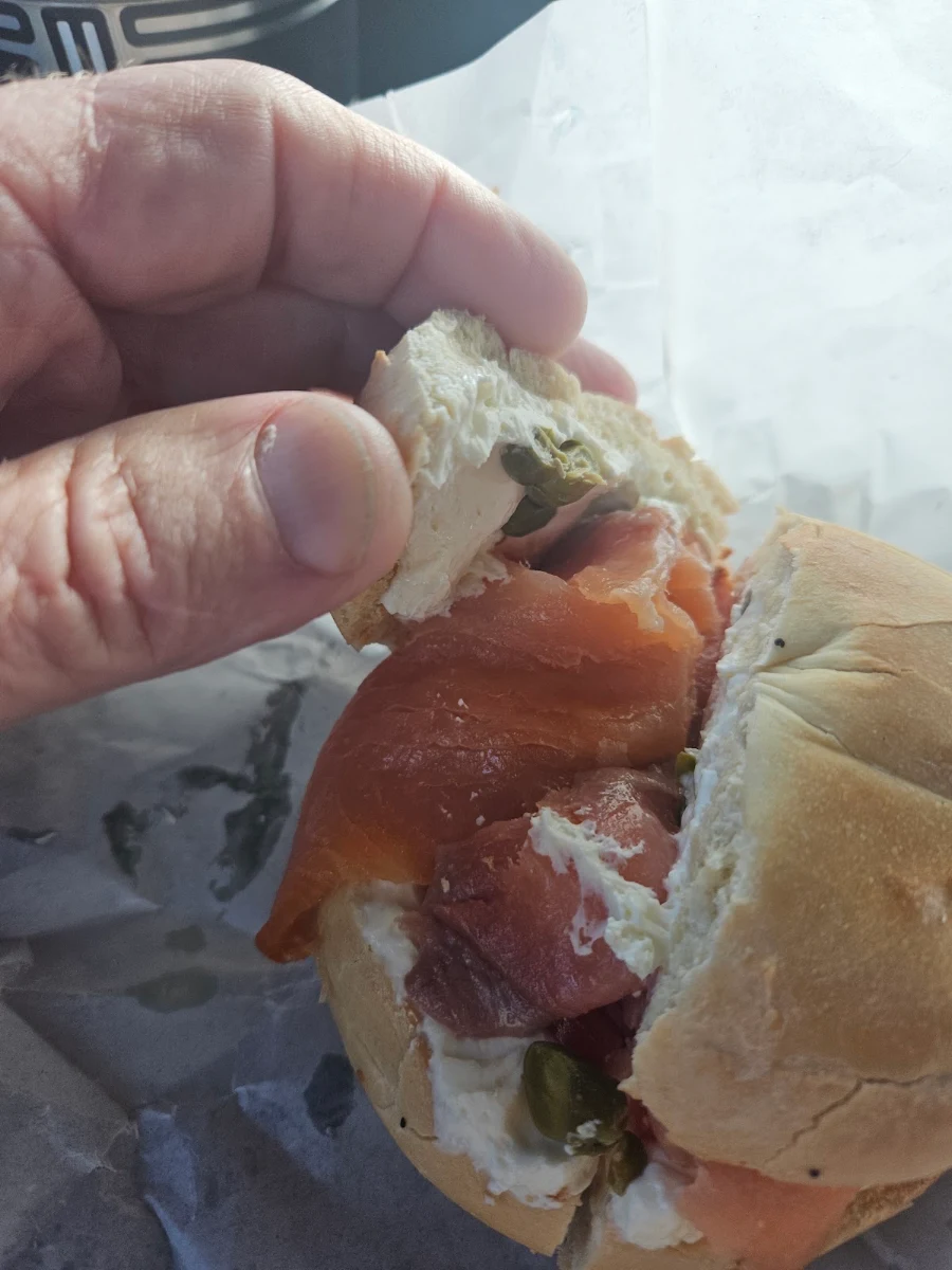 Nova Lox on a bagel