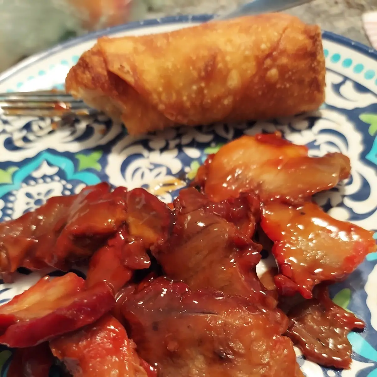 Roast Pork Egg Roll