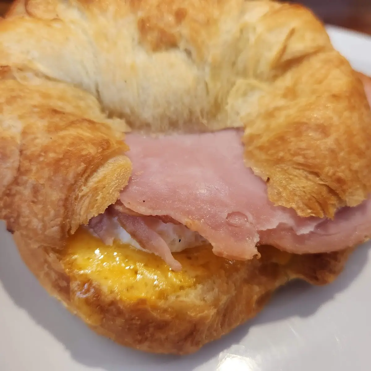 Ham Egg & Cheese Croissant