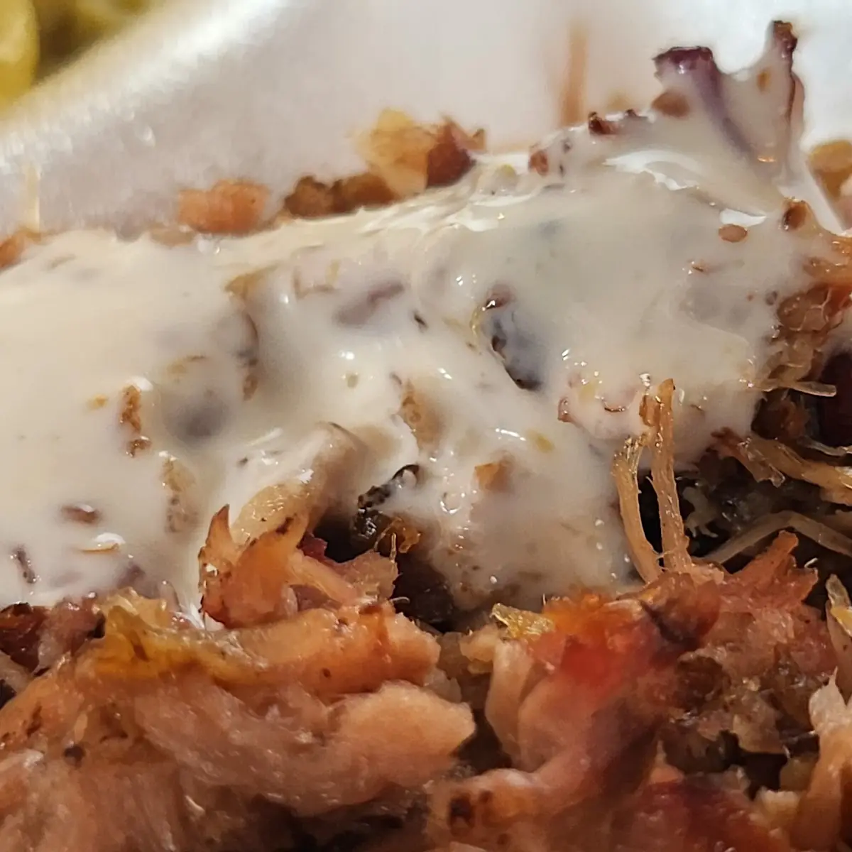 Pulled Pork with White Sauce