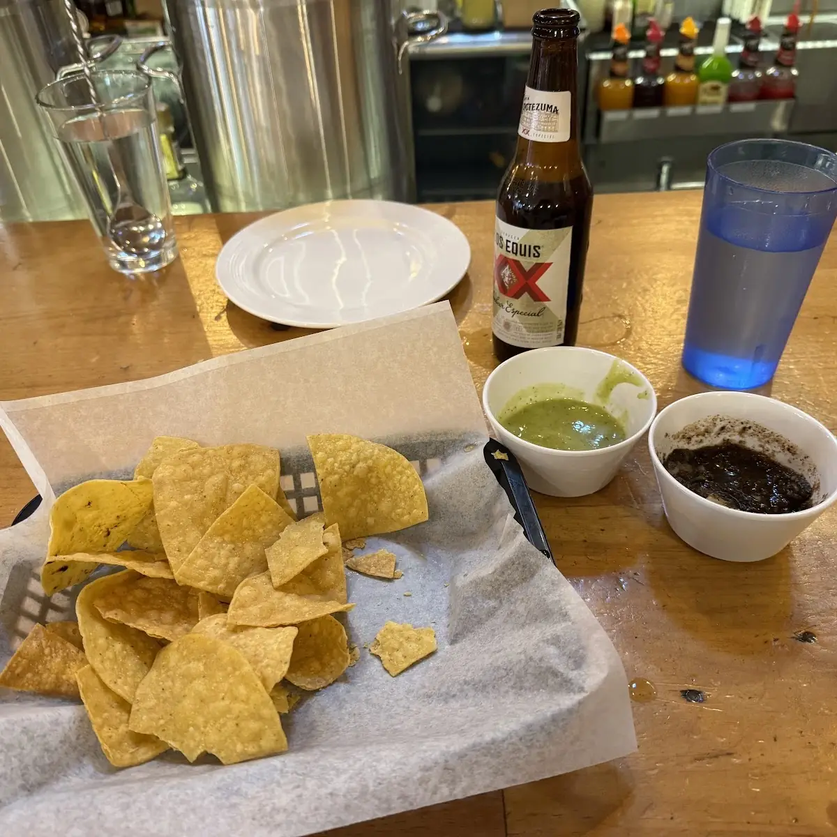 Complimentary Chips and Sauces