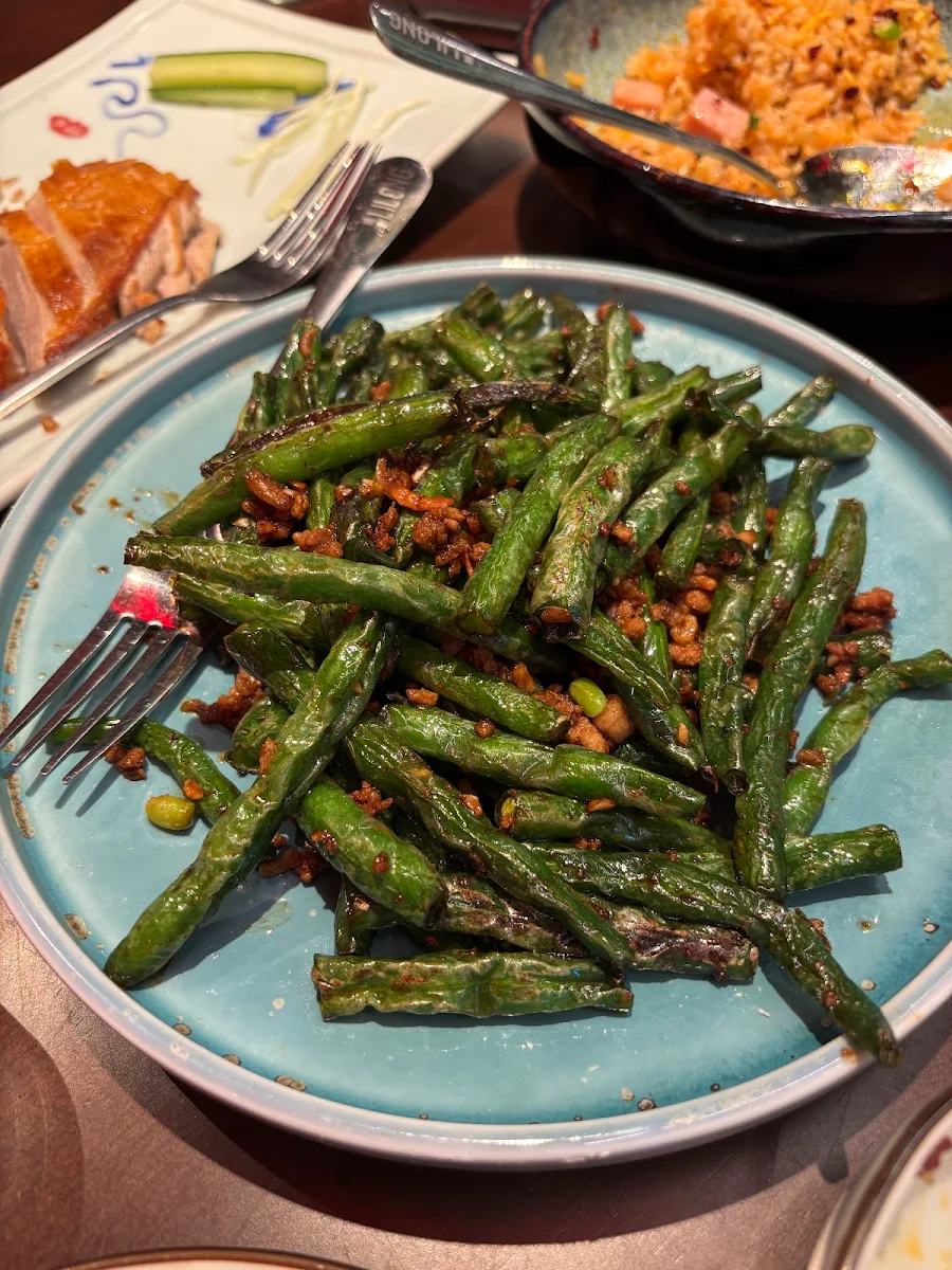 Double Fried Green Beans with Pork Mince and Dried Chilli