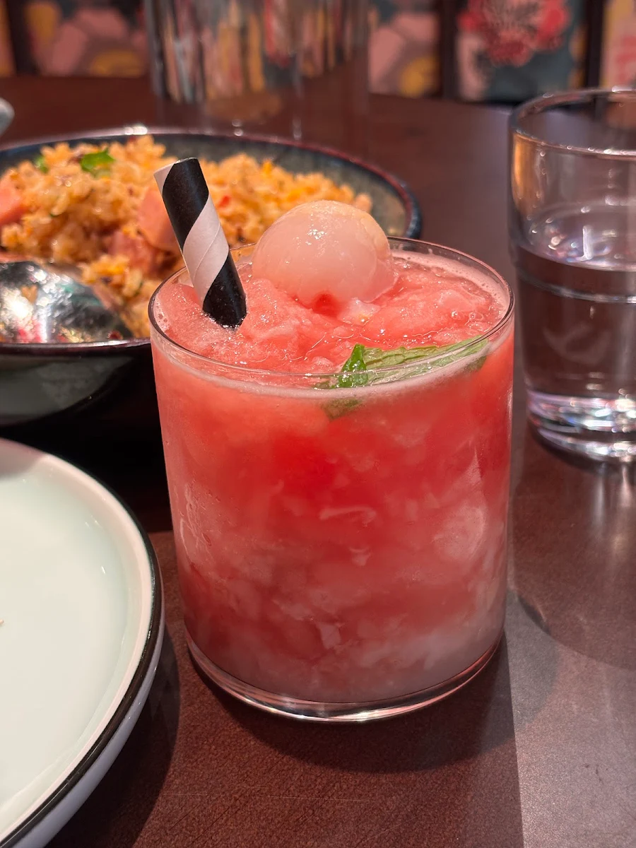 Lychee Watermelon Mocktail