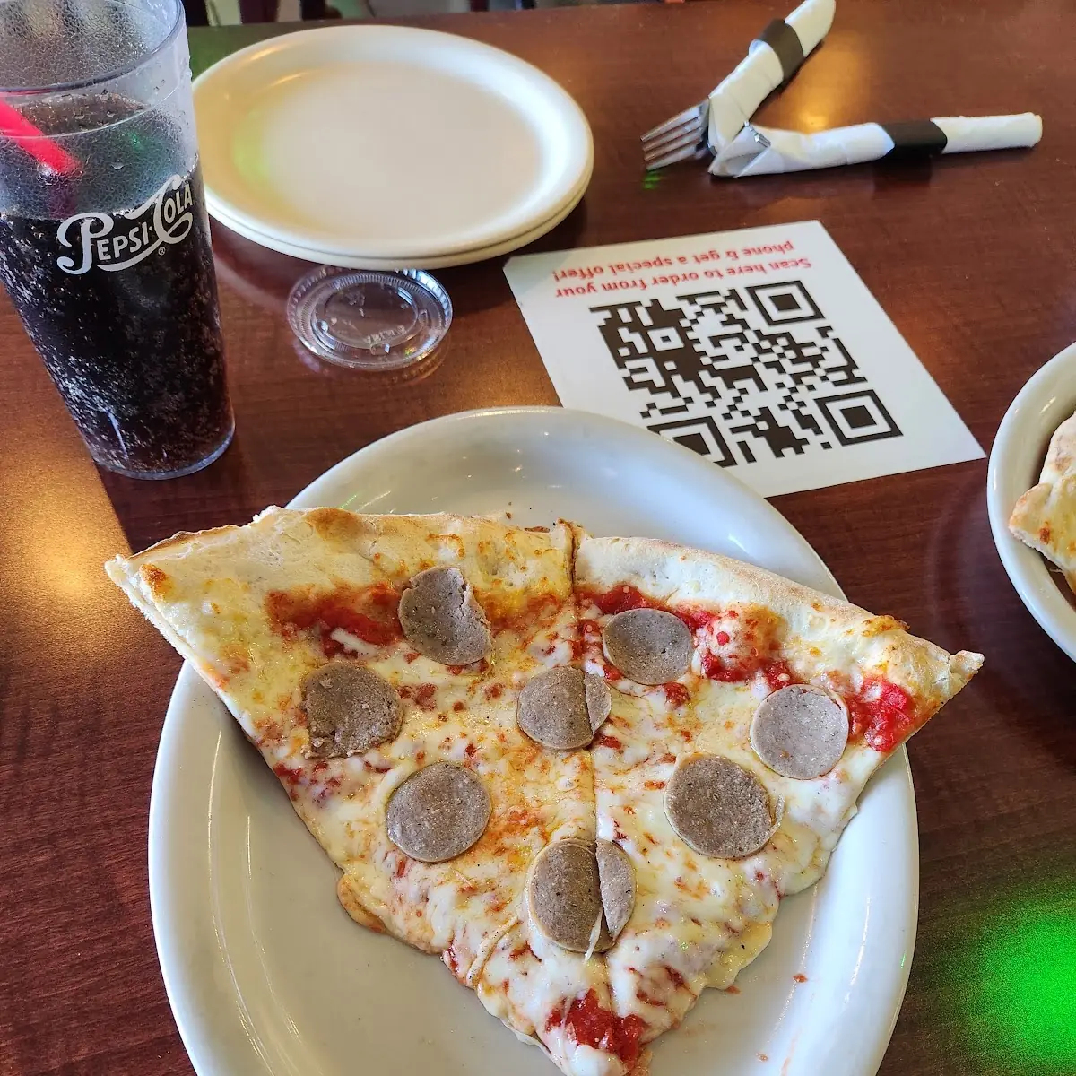 Sausage Pizza Slice