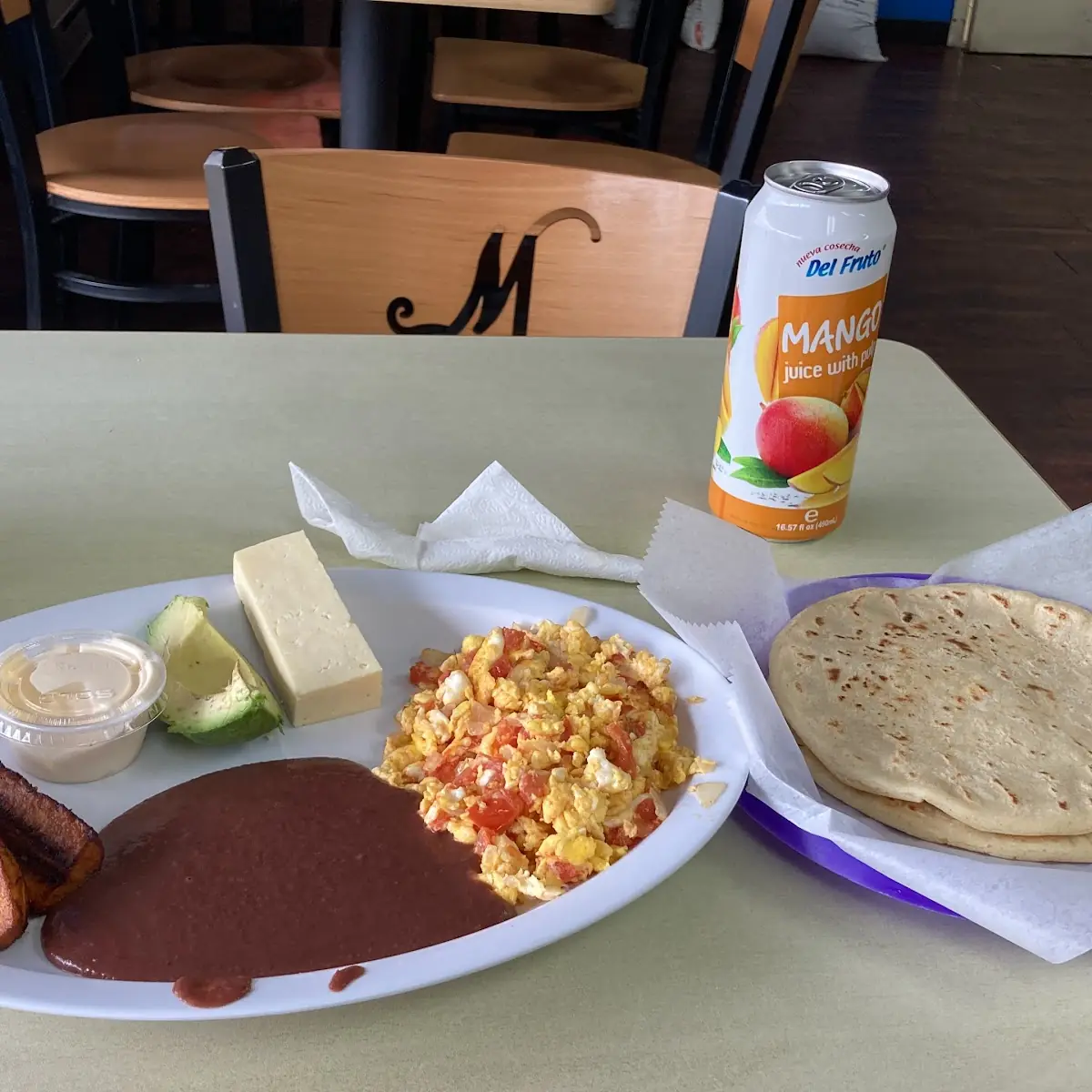Traditional Salvadoran Breakfast Plate
