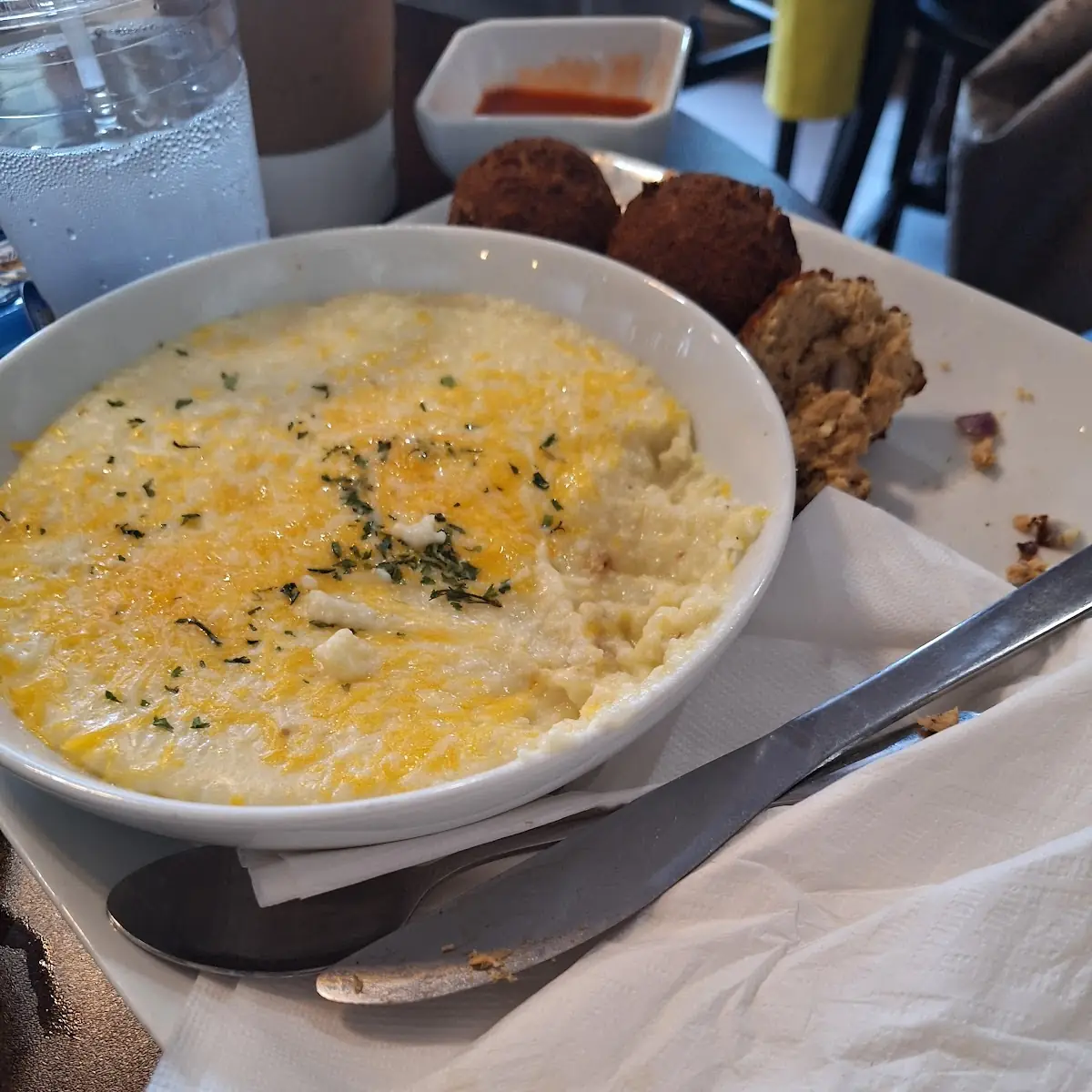 Catfish & Cheese Grits