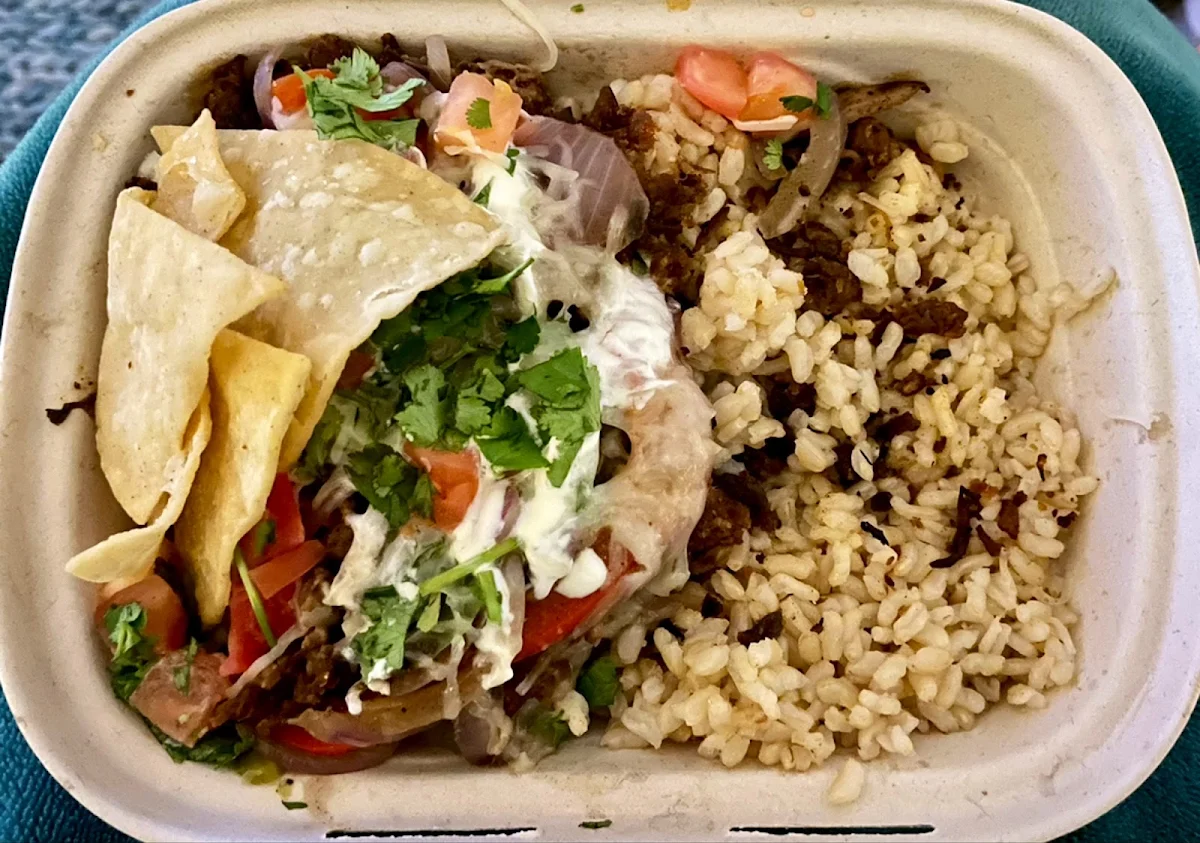 Mushroom Mini Burrito Bowl, Guzman y Gomez - UNSW