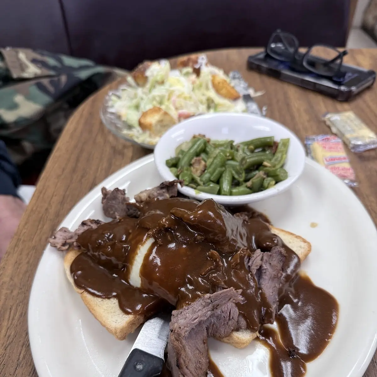 Open-Faced Hot Beef