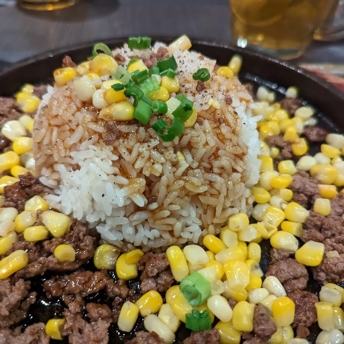 Volcano Fried Rice and Takoyaki