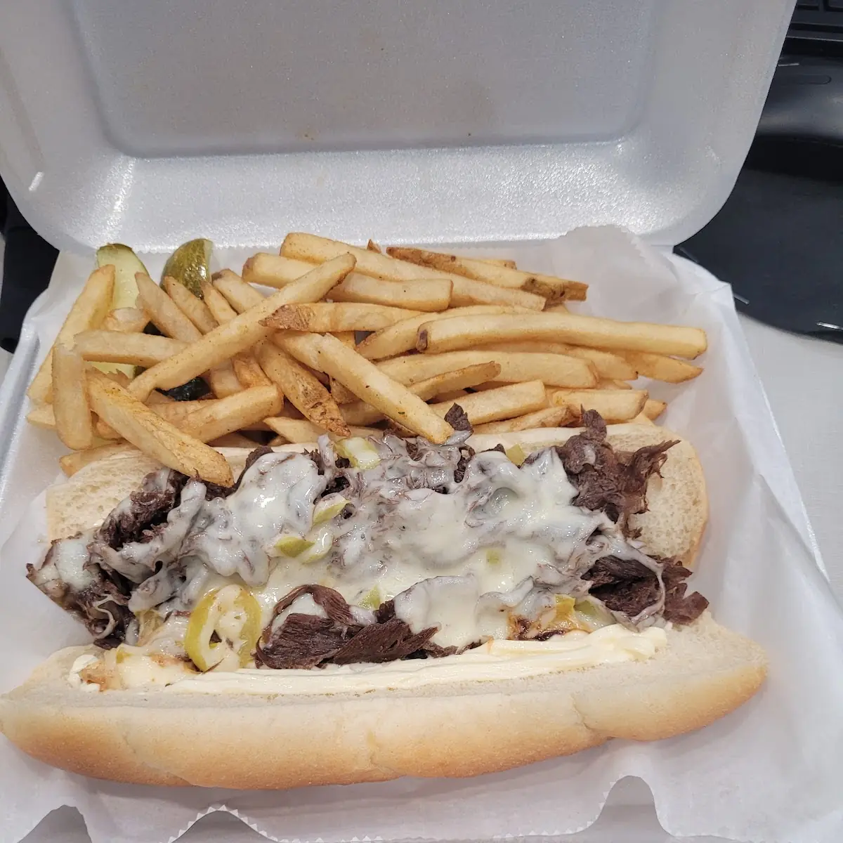 Manna Cheese Steak Sandwich