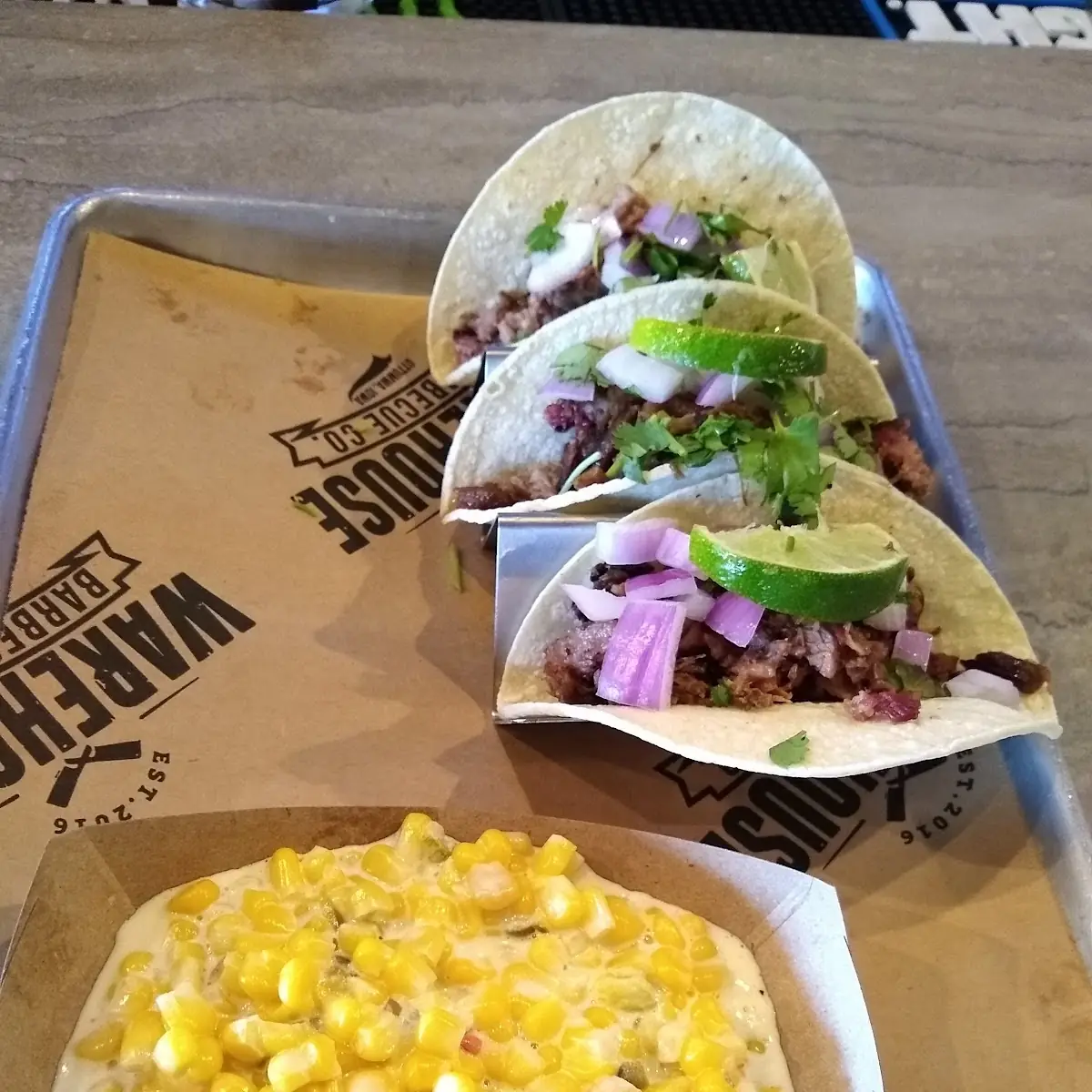 Brisket Tacos with Jalapeno Corn