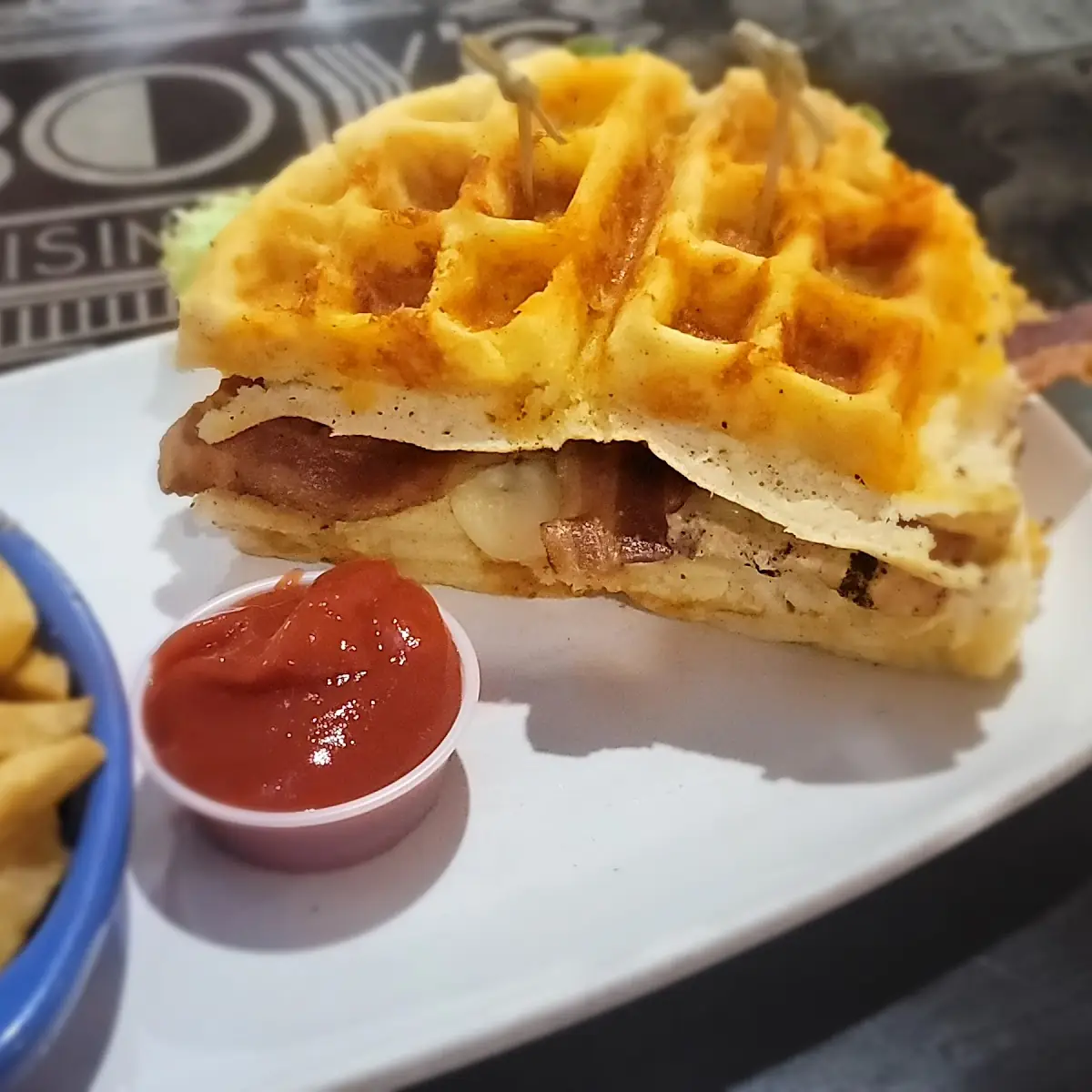 Chicken Waffle Sandwich