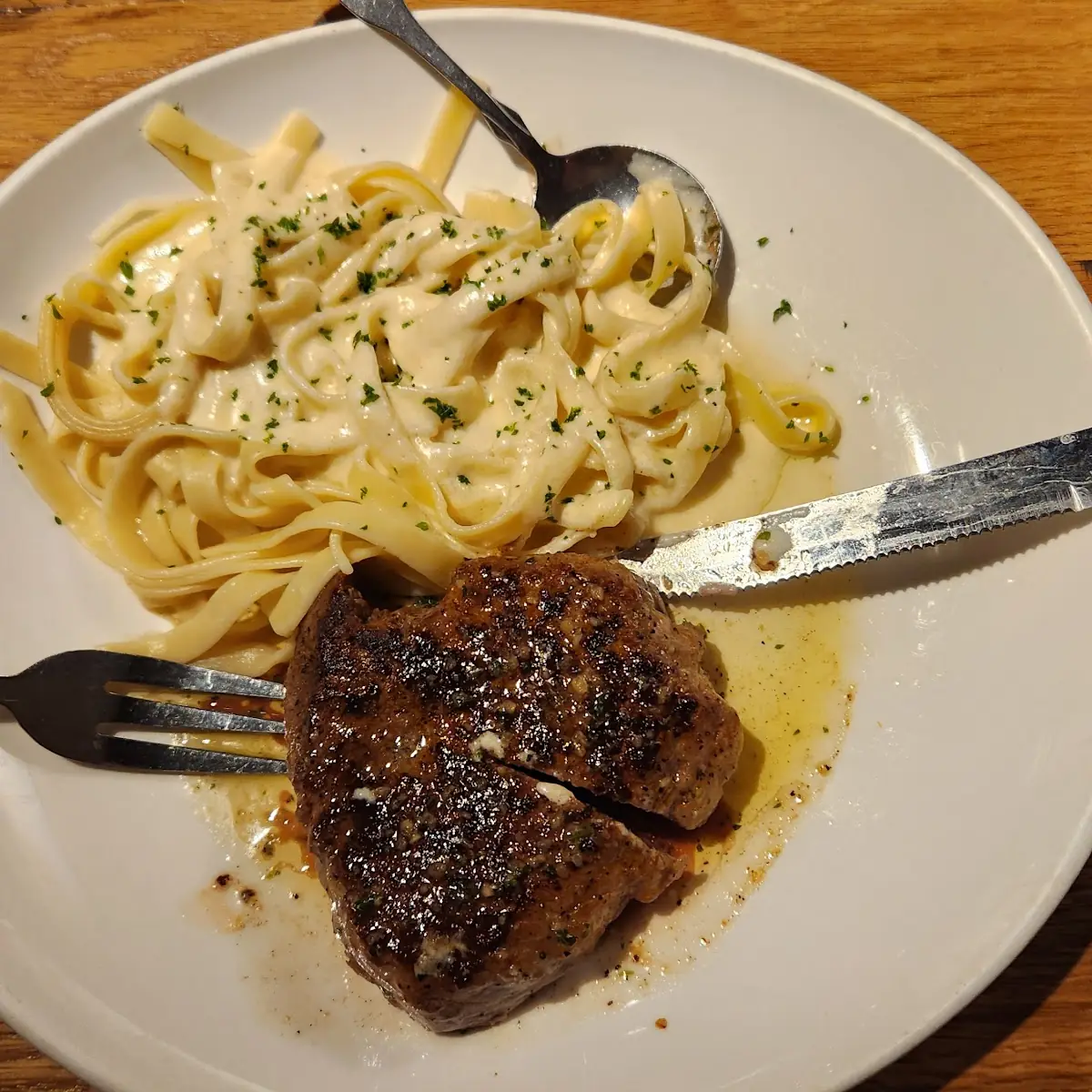 Steak Gorgonzola Alfredo