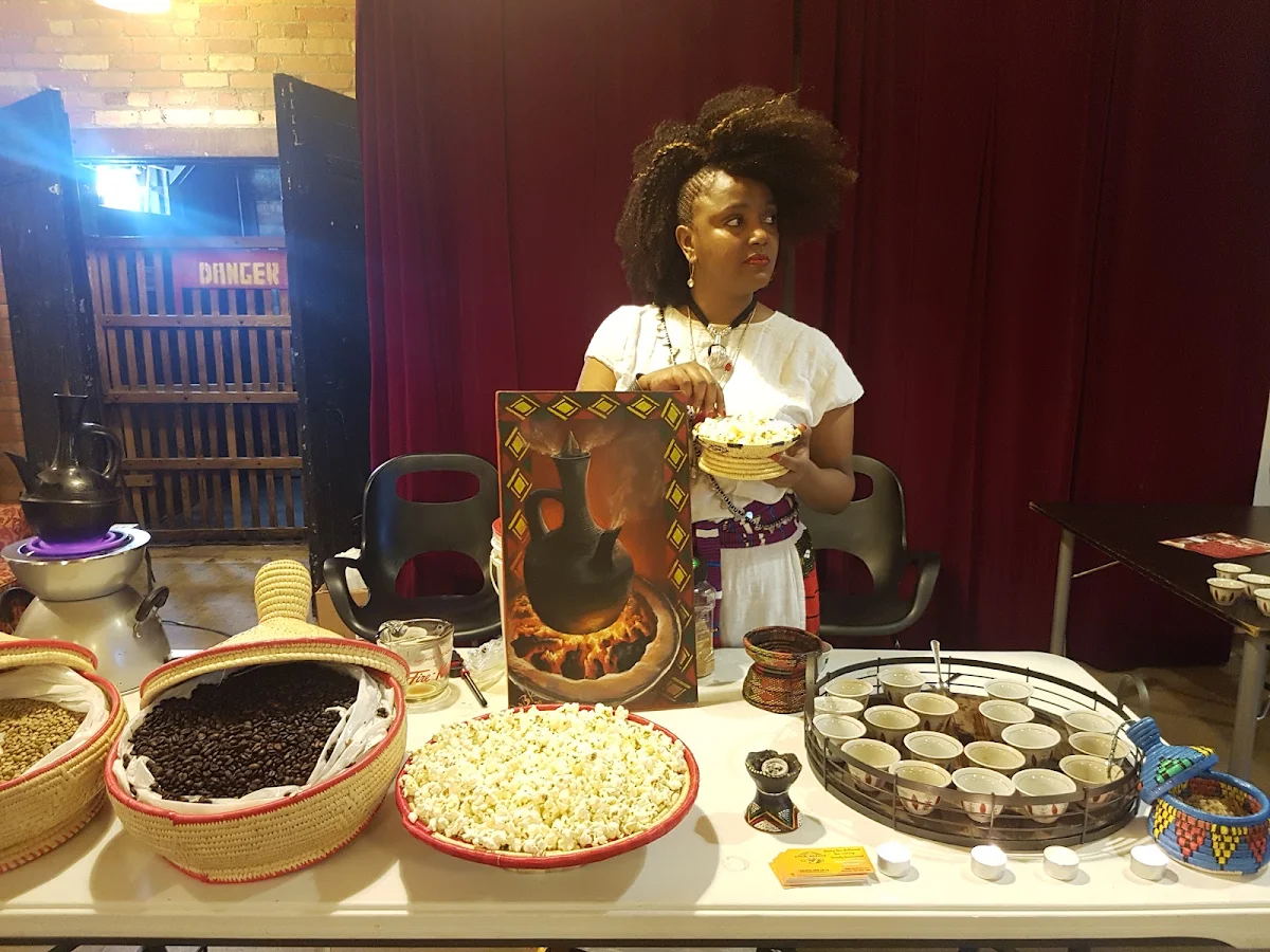 Hosting Coffee Ceremony, Rendez-Vous Ethiopian and Eritrean Restaurant