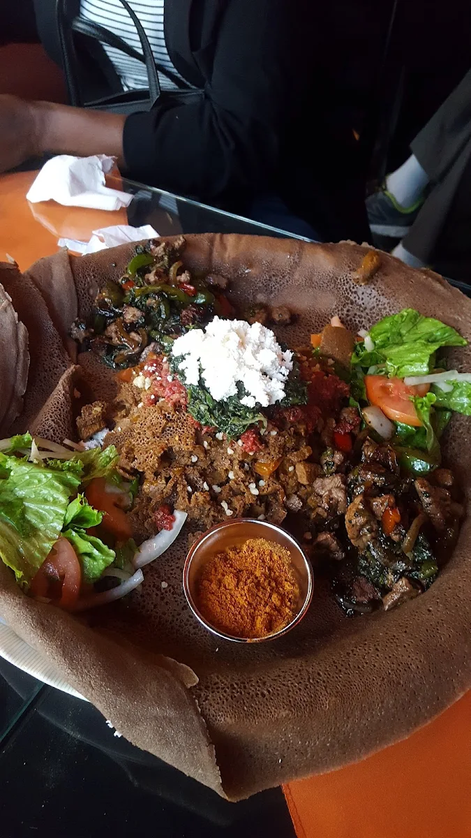 Meat Combination, Rendez-Vous Ethiopian and Eritrean Restaurant