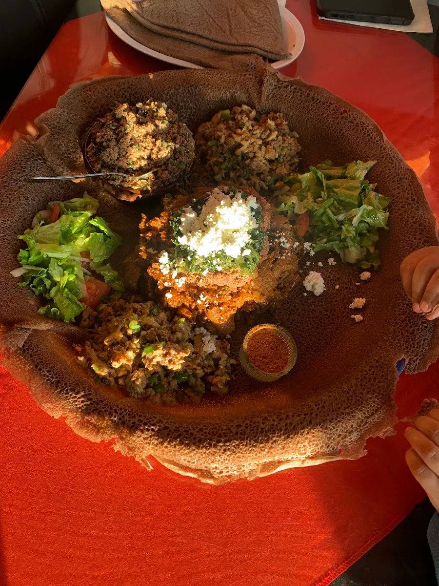 Special Kitfo Yetashe Kitfo, Rendez-Vous Ethiopian and Eritrean Restaurant