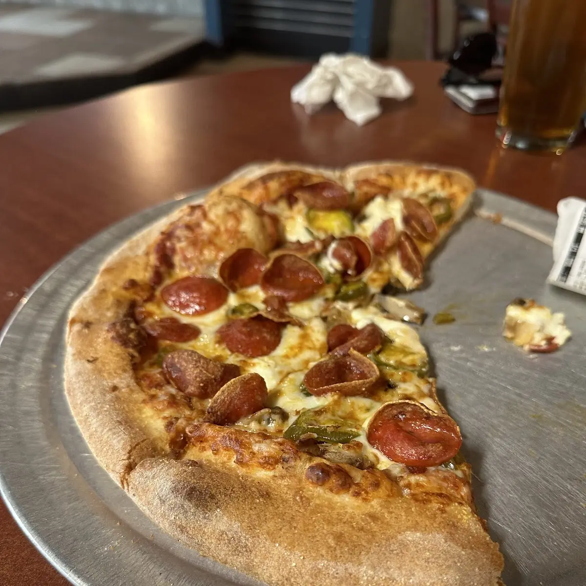 Mushroom Pepperoni Pizza