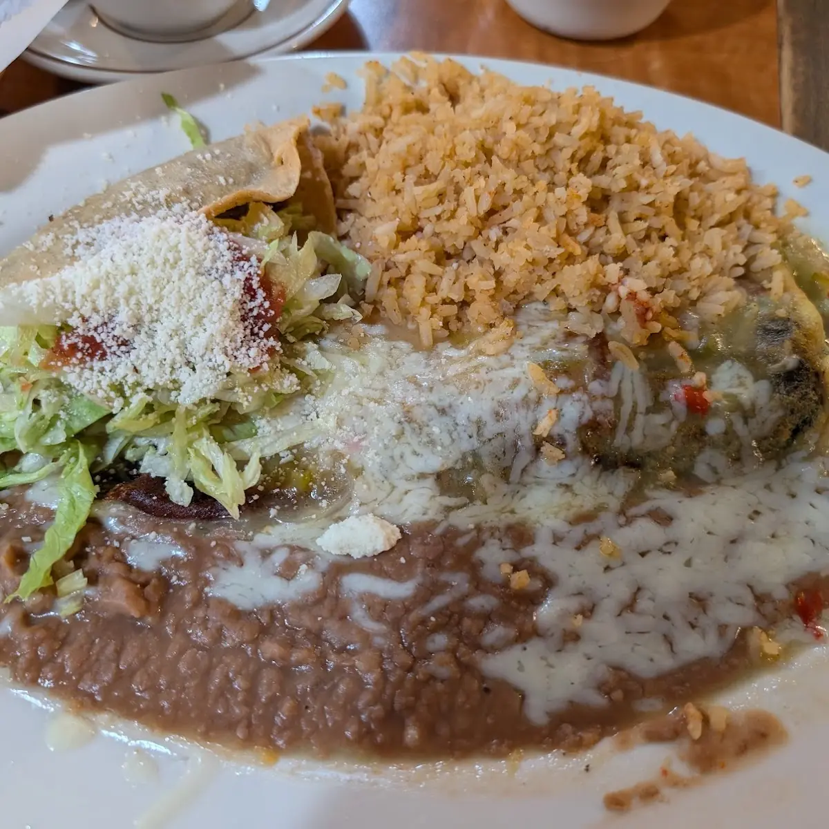 Beef Enchilada & Chili Relleno