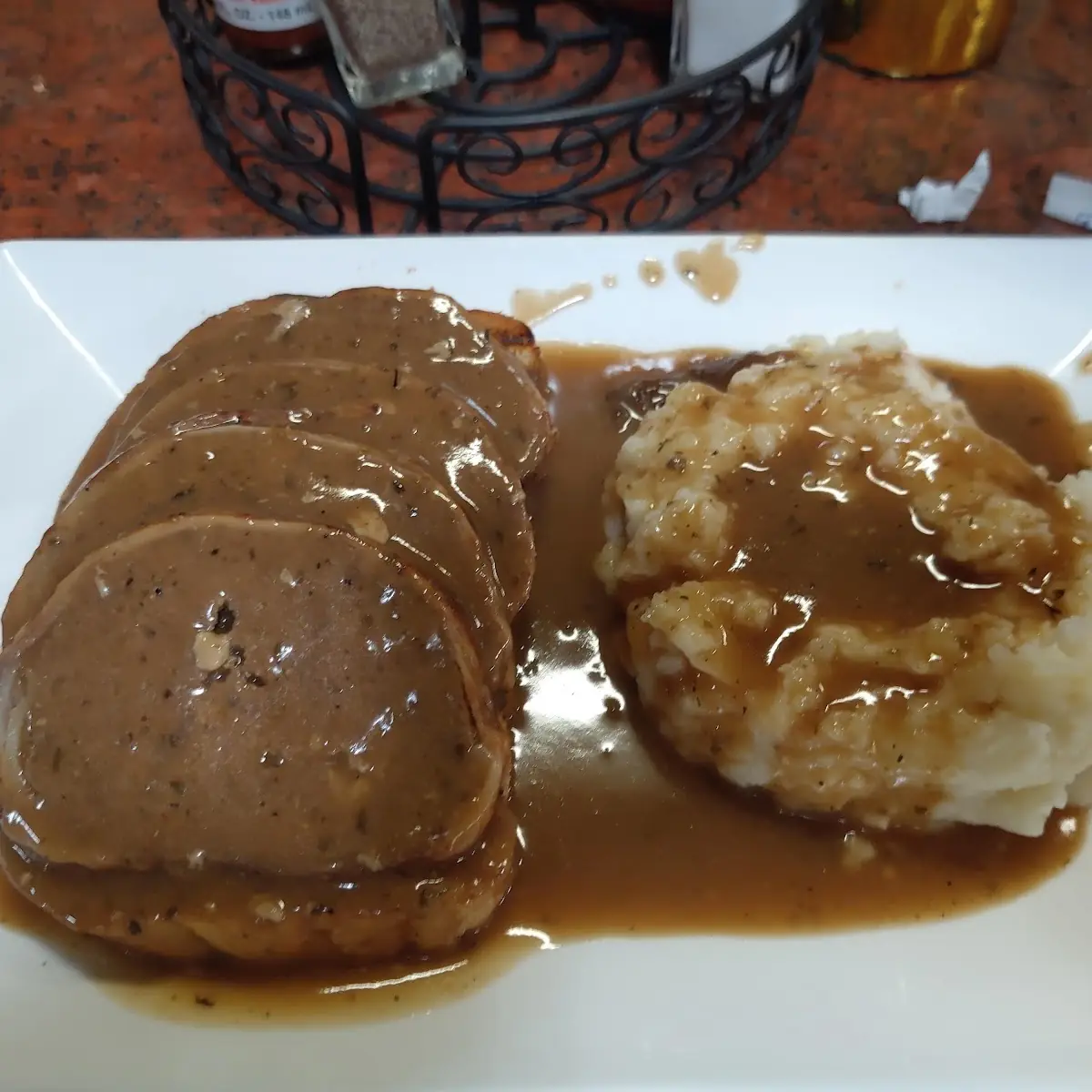 Open Faced Meatloaf Sandwich