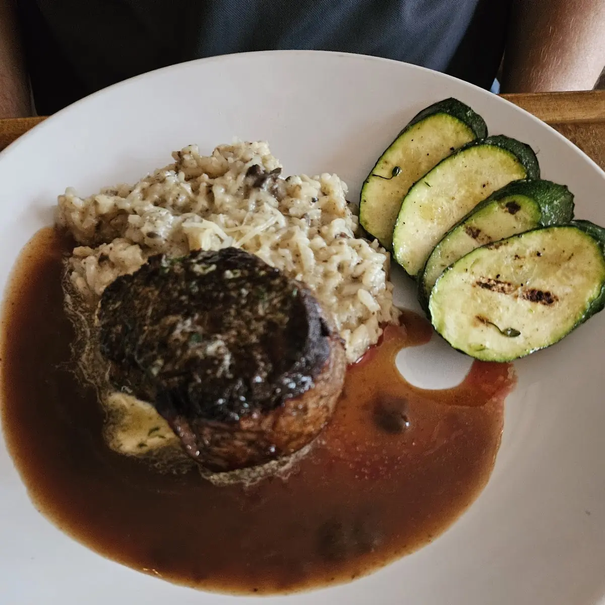 Filet Mignon Fresh Asparagus and Risotto